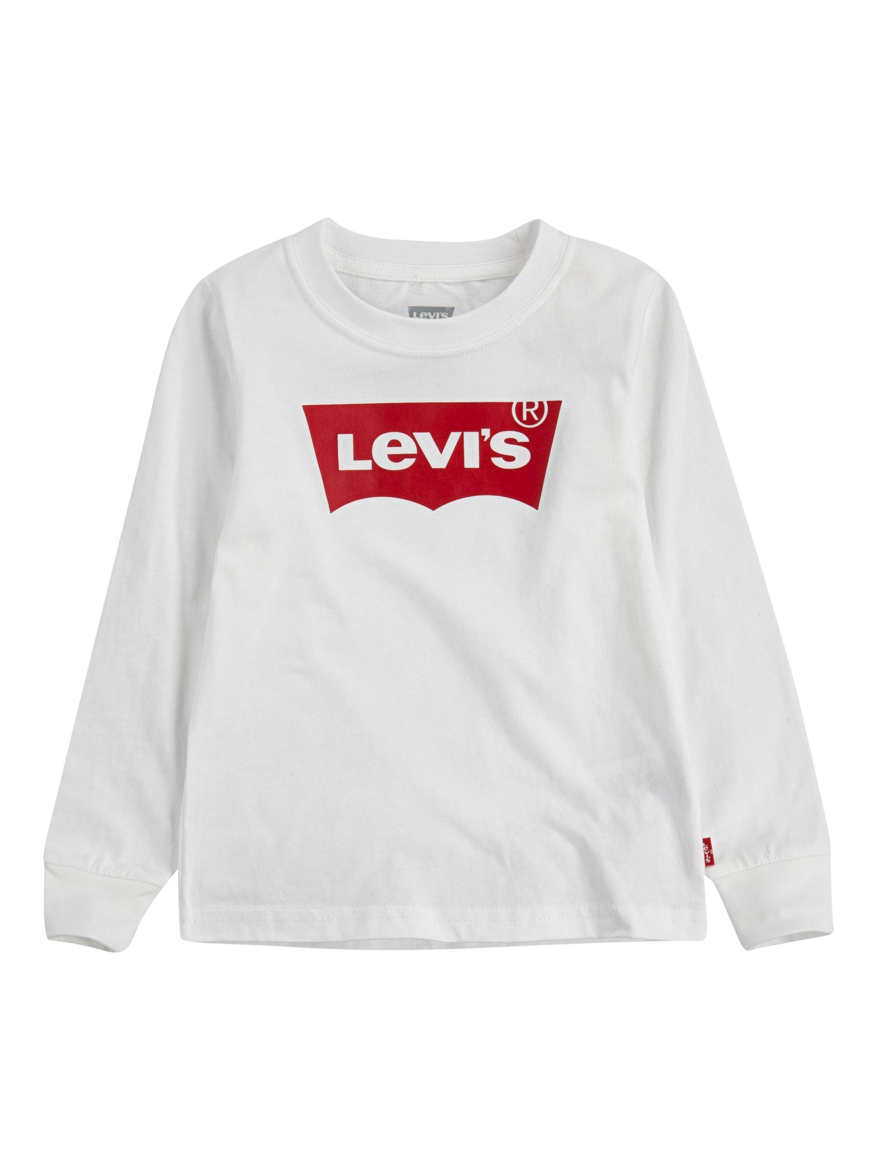 Image of Levis Boys Bat Logo TShirt White