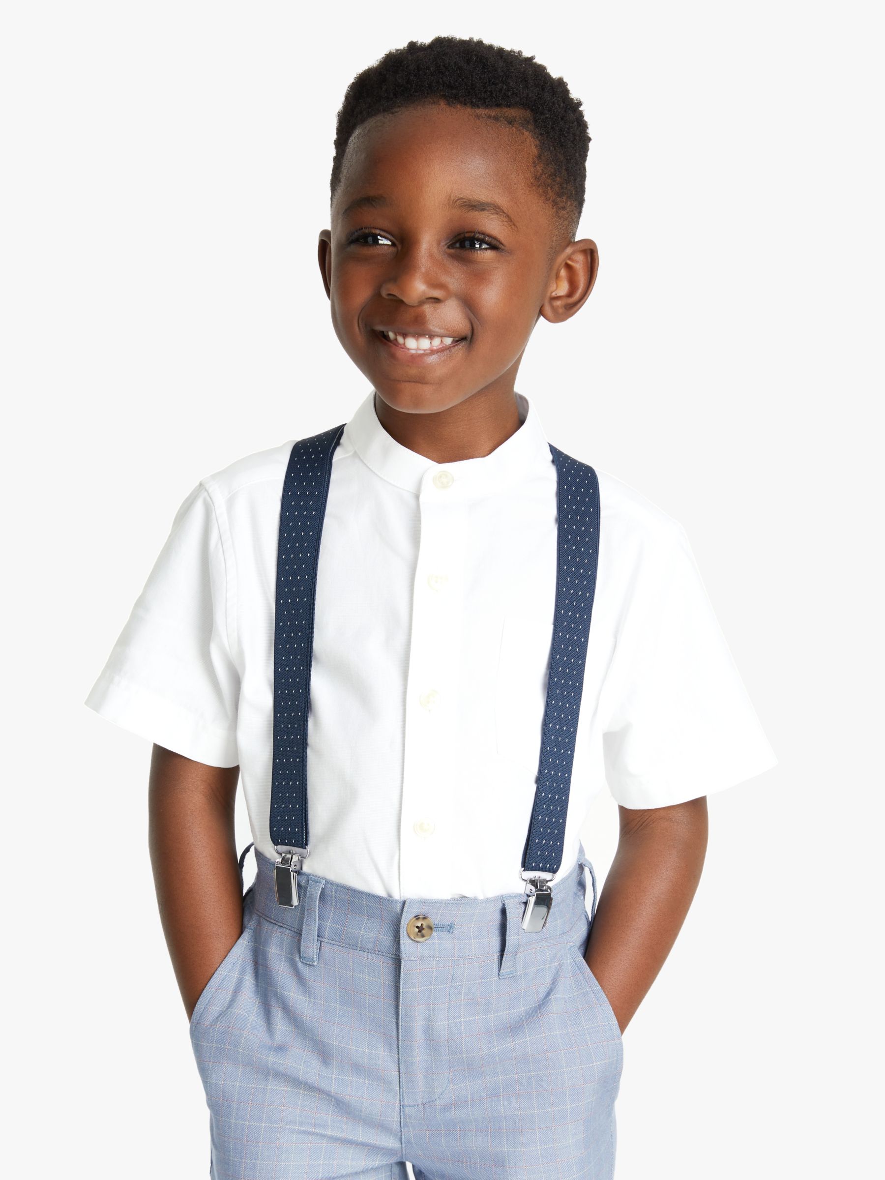 Image of John Lewis and Partners Heirloom Collection Boys Grandad Shirt White