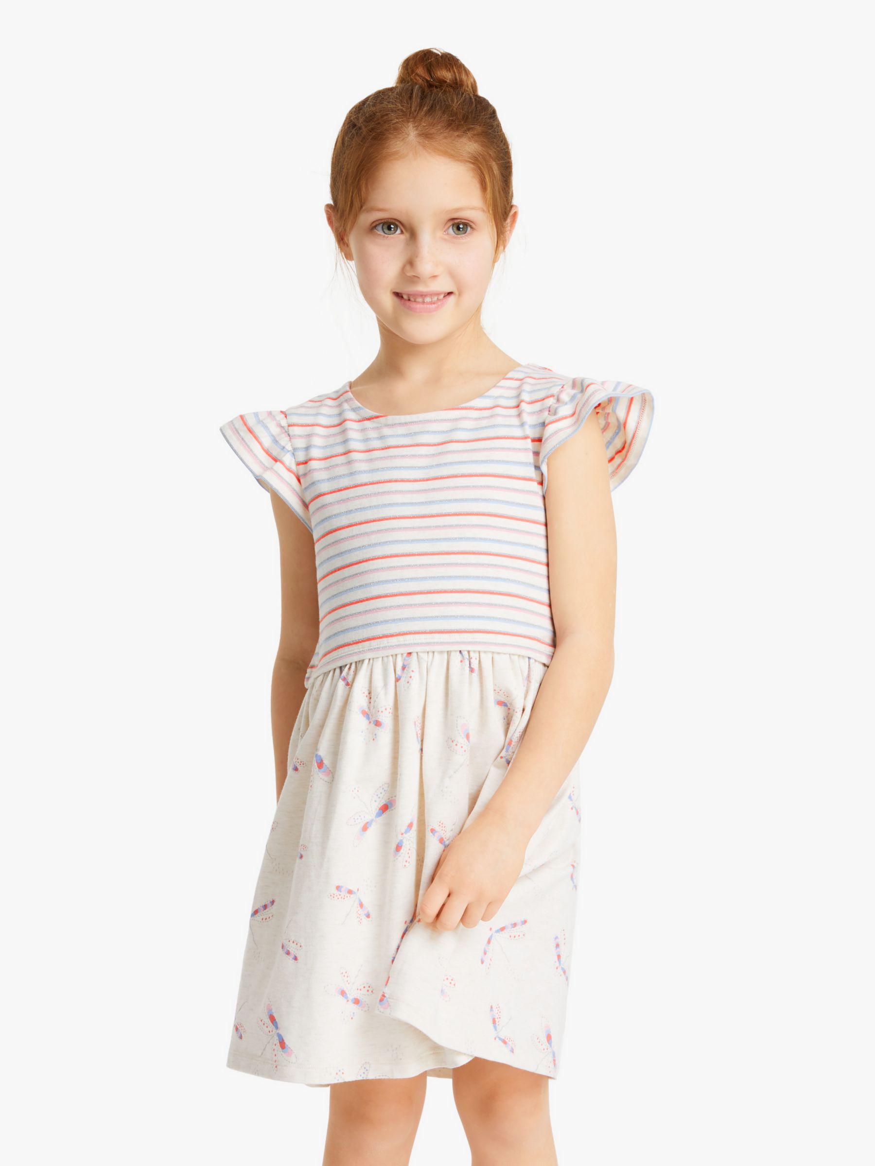 Image of John Lewis and Partners Girls Dragonfly Dress Multi