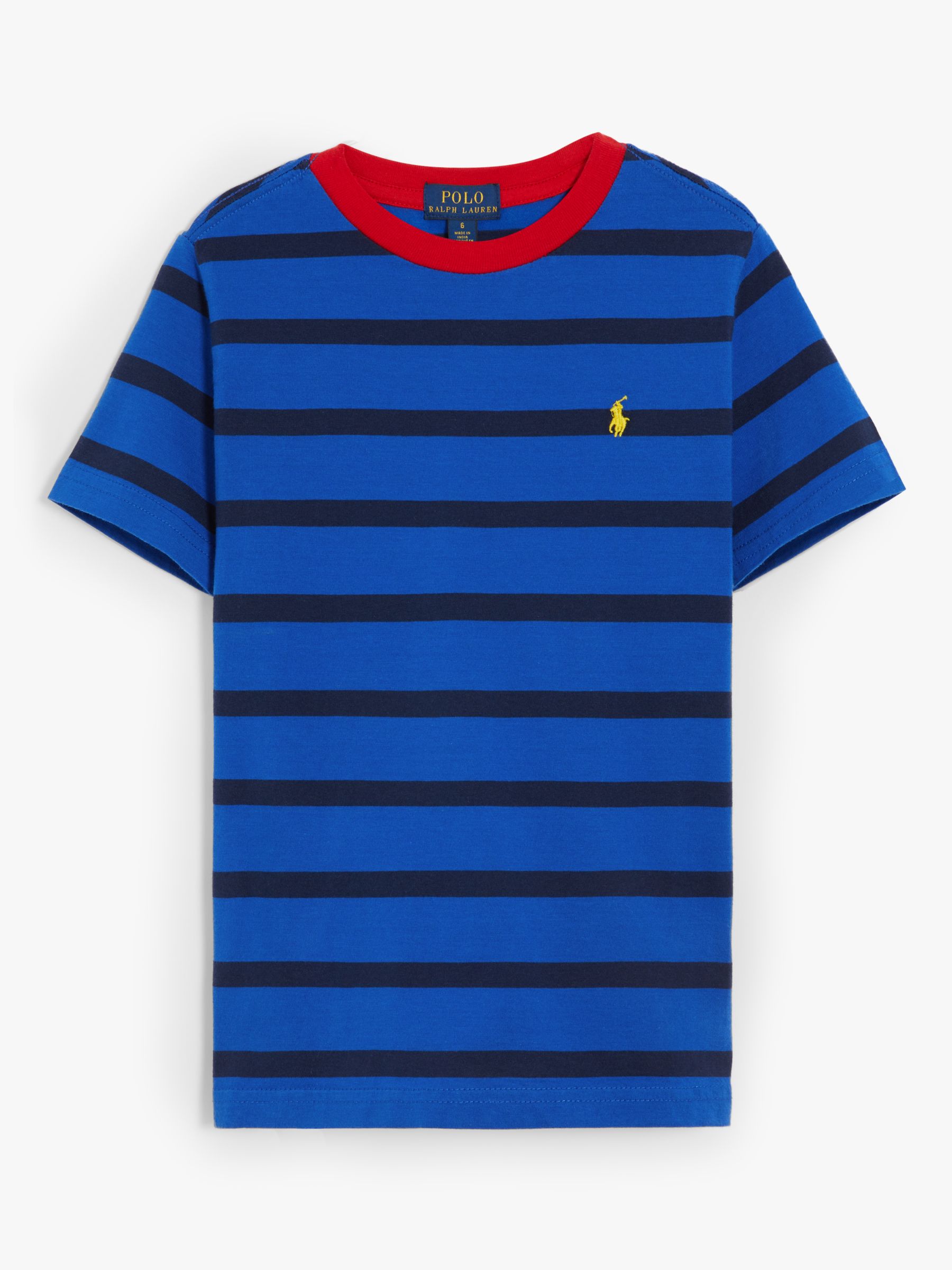 Image of Polo Ralph Lauren Boys Stripe TShirt Blue