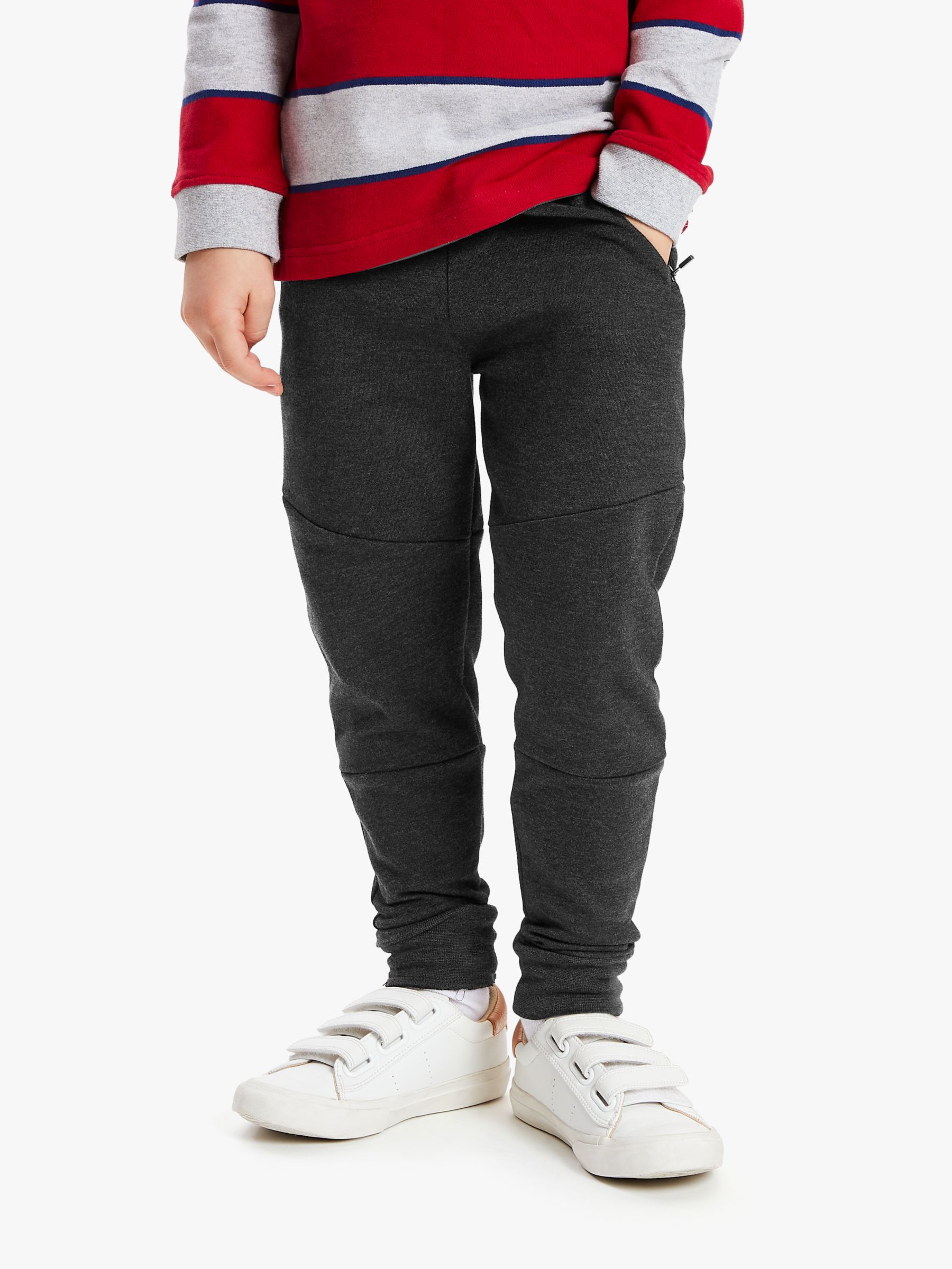 Image of John Lewis and Partners Boys Panelled Joggers Charcoal