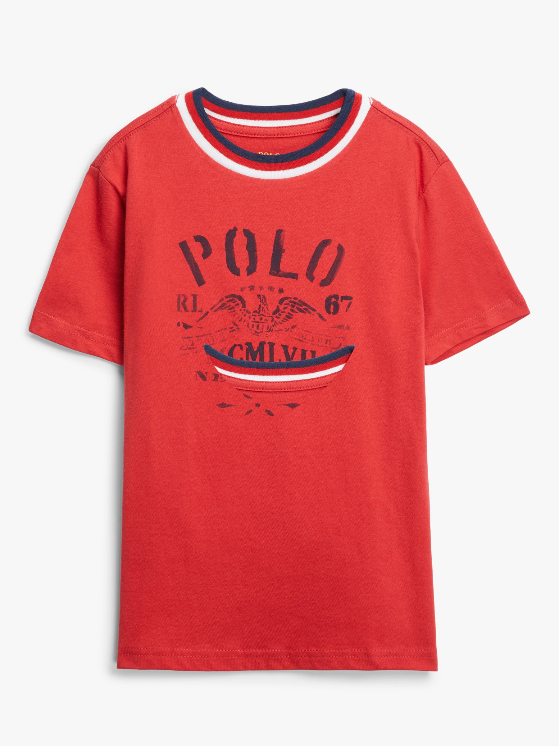 Image of Polo Ralph Lauren Boys Logo Print TShirt Red