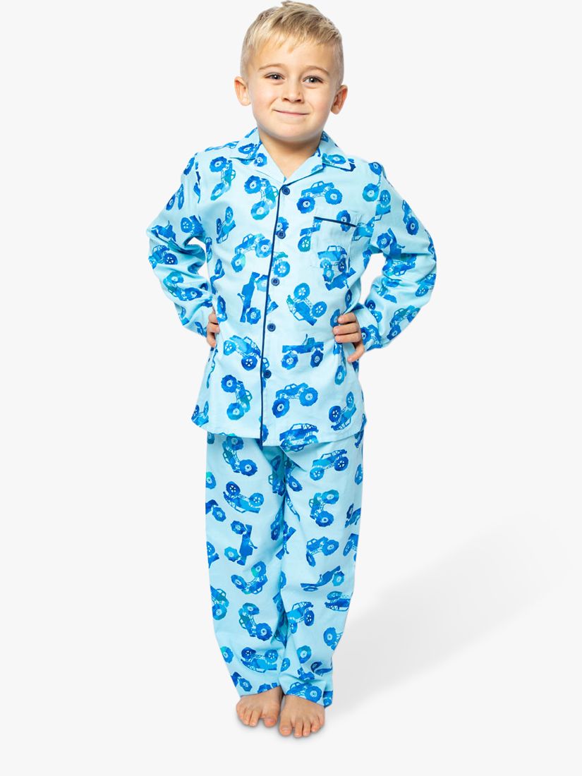 Image of Cyberjammies Boys Monster Print Pyjamas Navy