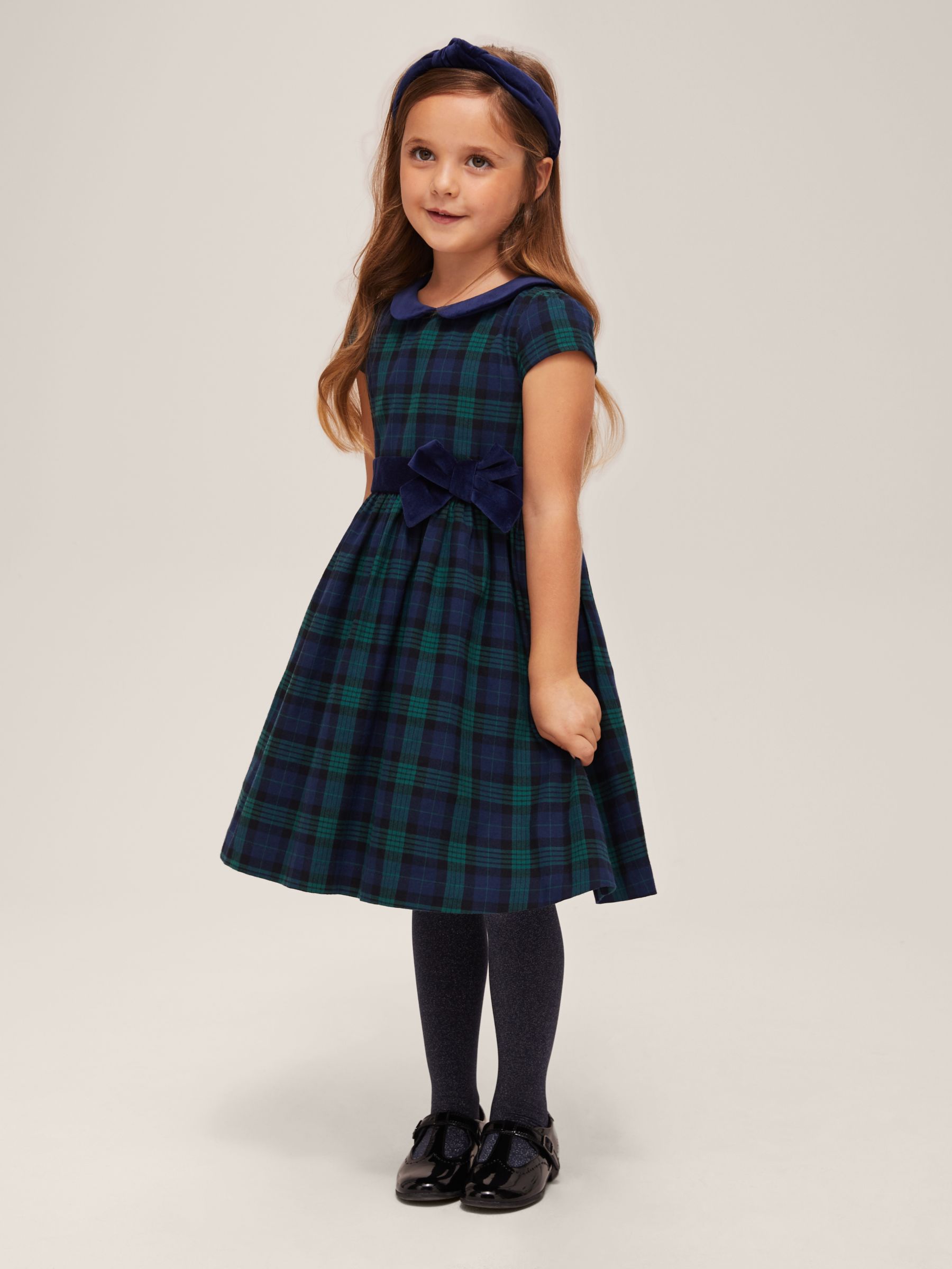 Image of John Lewis and Partners Heirloom Collection Girls Tartan Dress