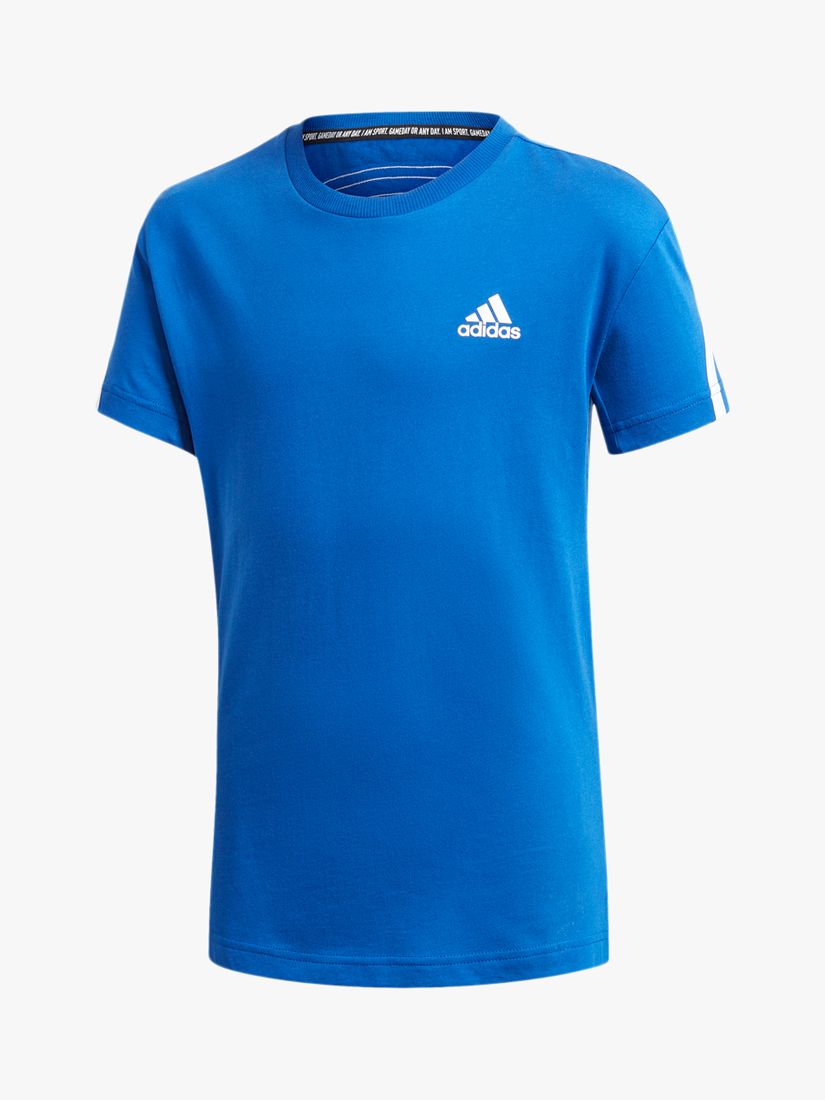 Image of adidas Boys Logo Short Sleeve TShirt Blue