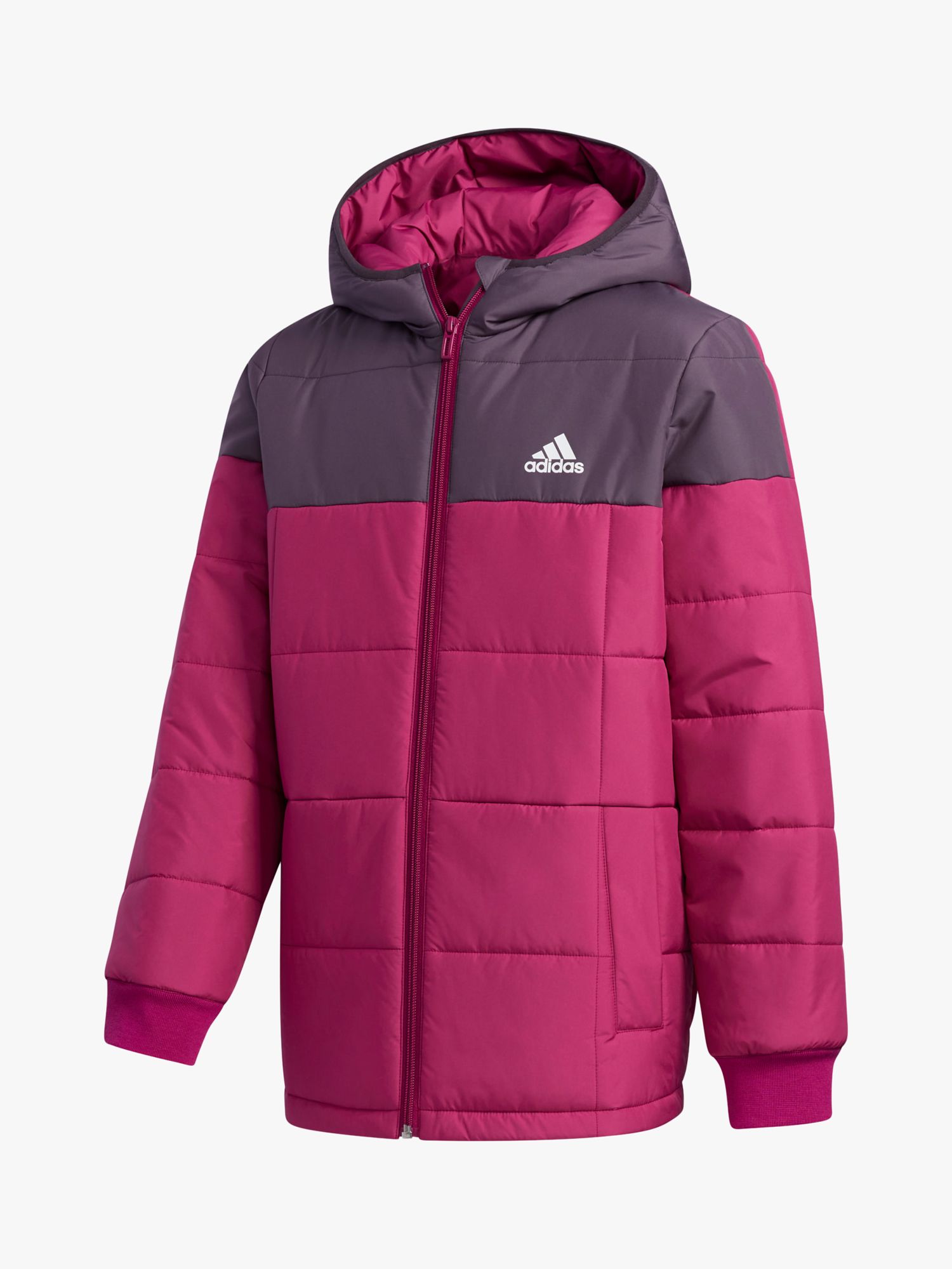 Image of adidas Childrens Padded Jacket Pink