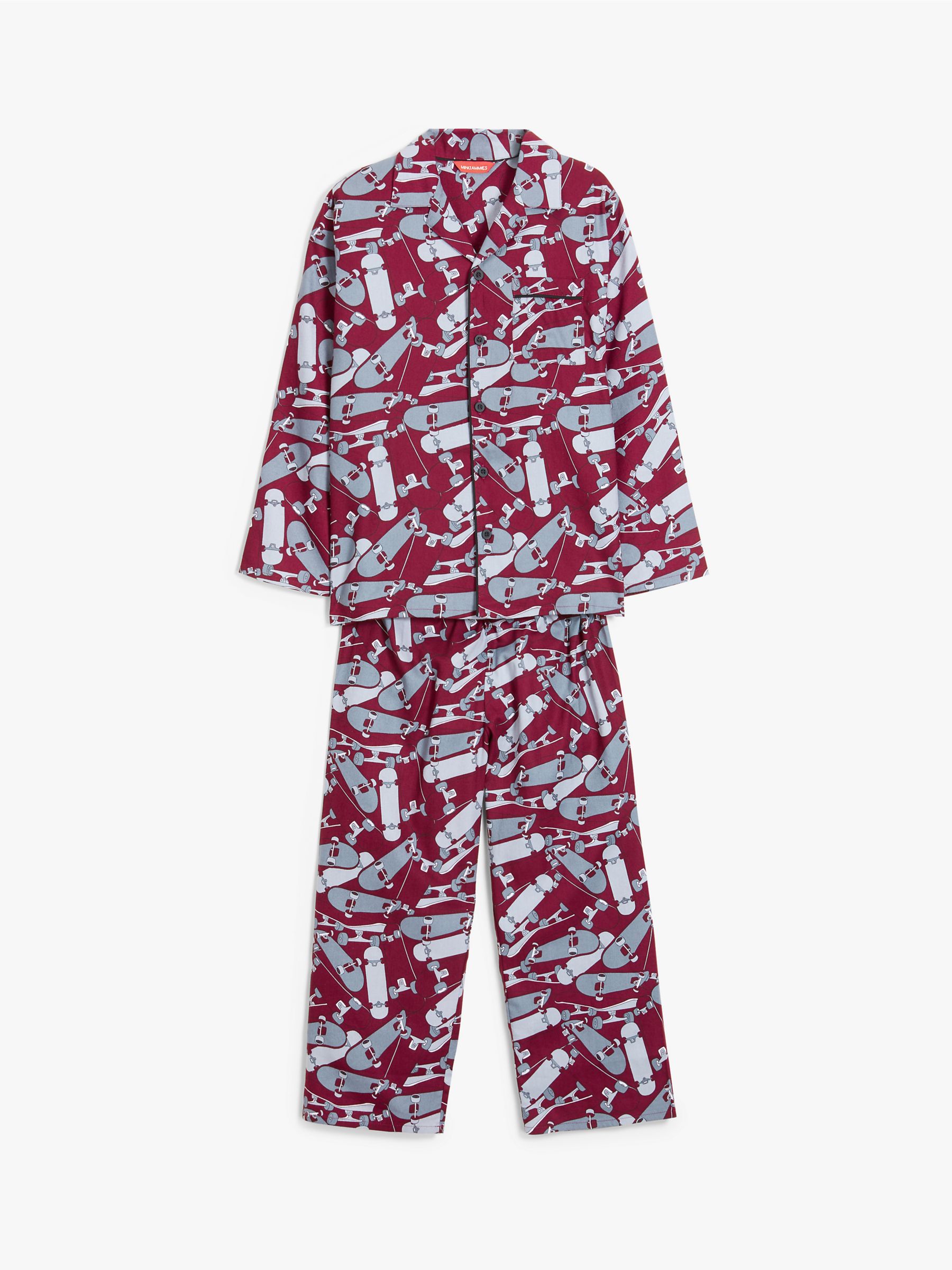 Image of Cyberjammies Boys Skateboard Print Pyjamas Red