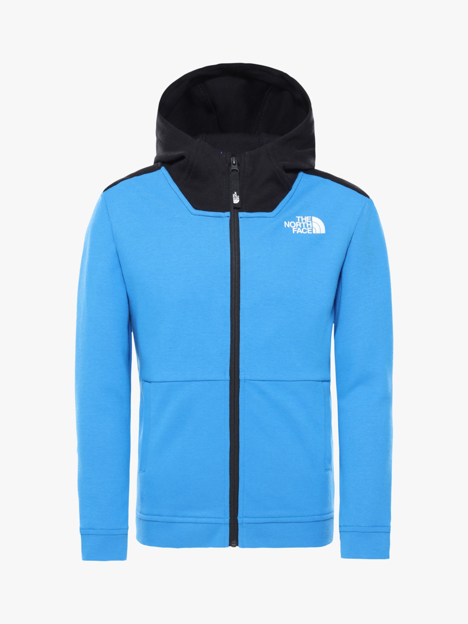 Image of The North Face Boys Slacker Full Zip Hoodie Clear Lake Blue