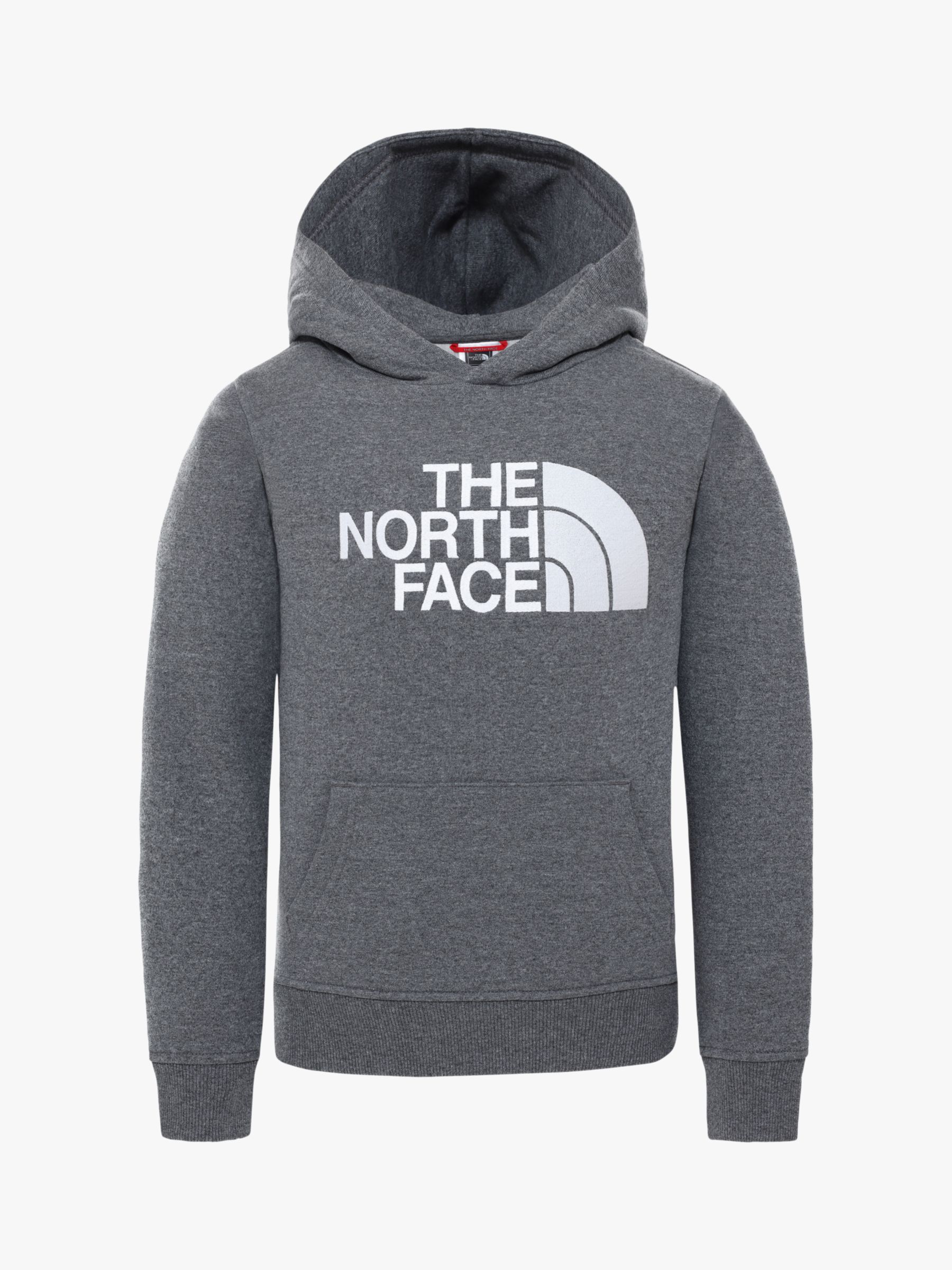 Image of The North Face Boys Drew Logo Hoodie Light Grey