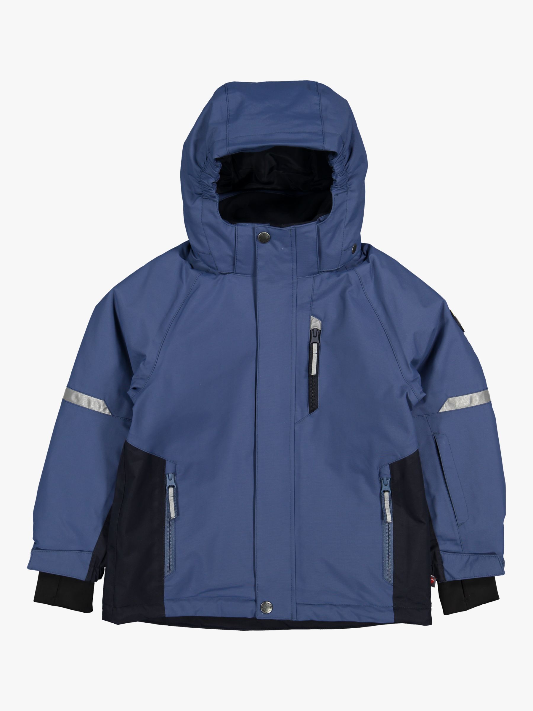 Image of Polarn O Pyret Childrens Waterproof Padded Coat Ensign Blue
