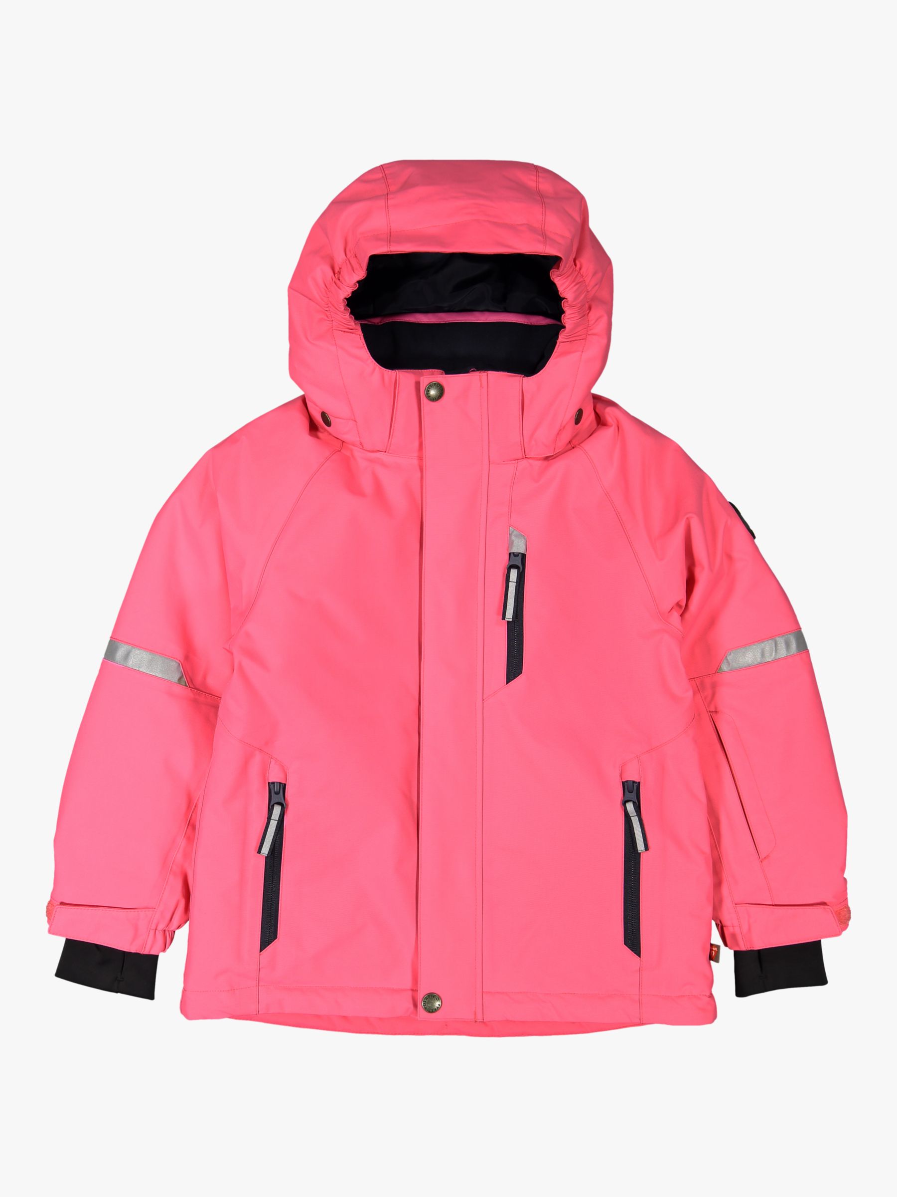 Image of Polarn O Pyret Childrens Waterproof Padded Coat Pink