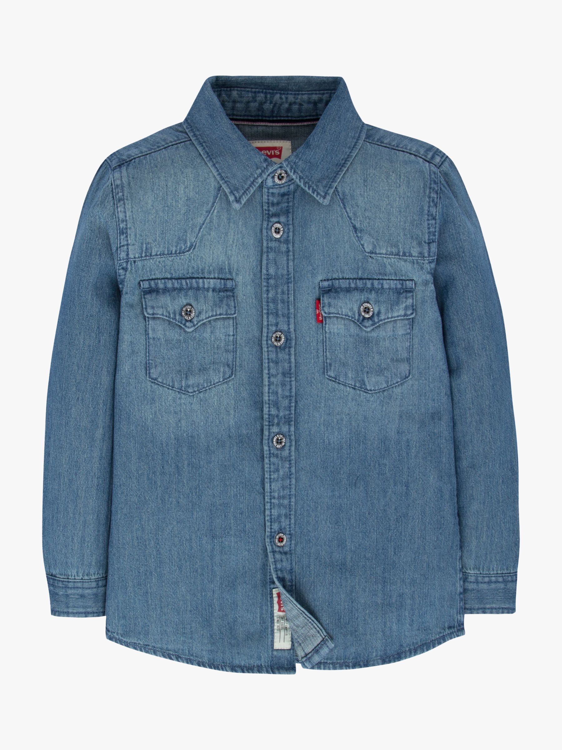 Image of Levis Boys Barstow West Shirt Blue