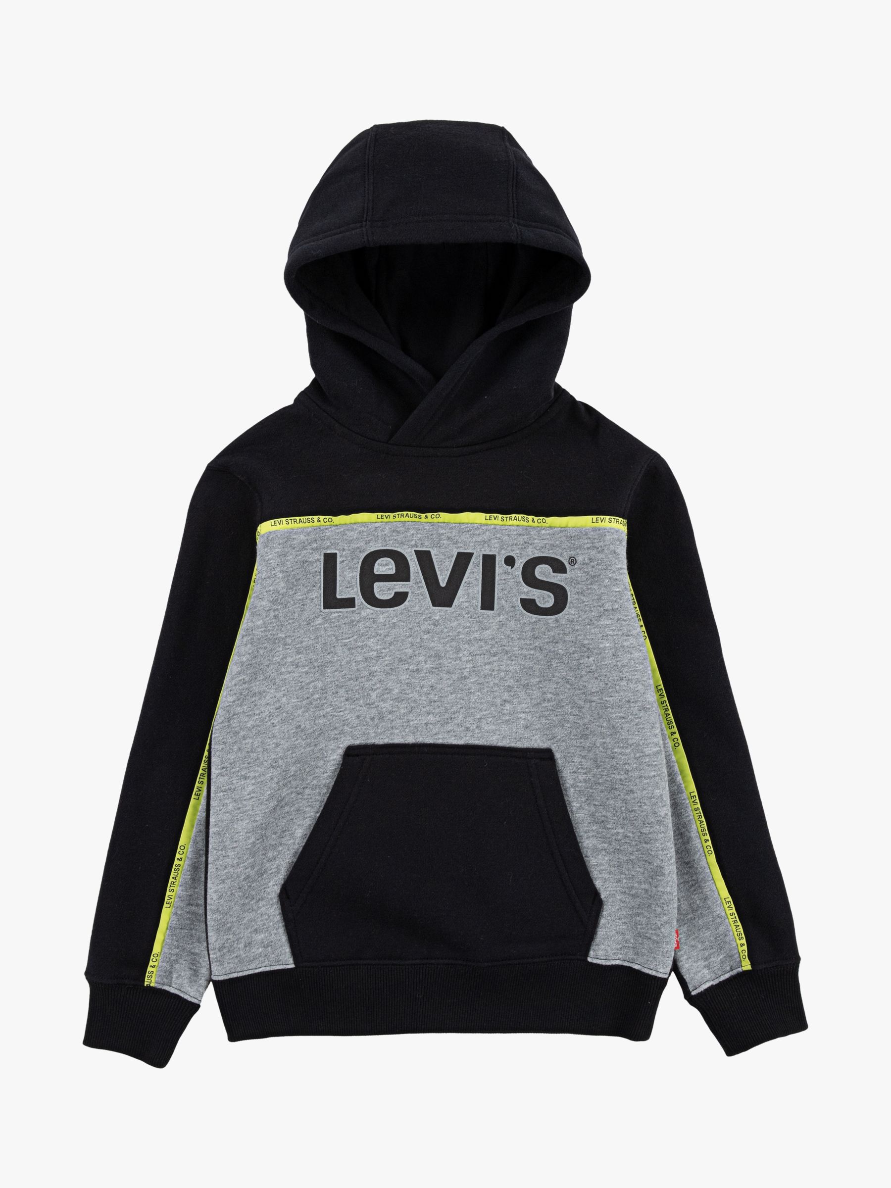 Image of Levis Boys Piped Logo Hoodie Black