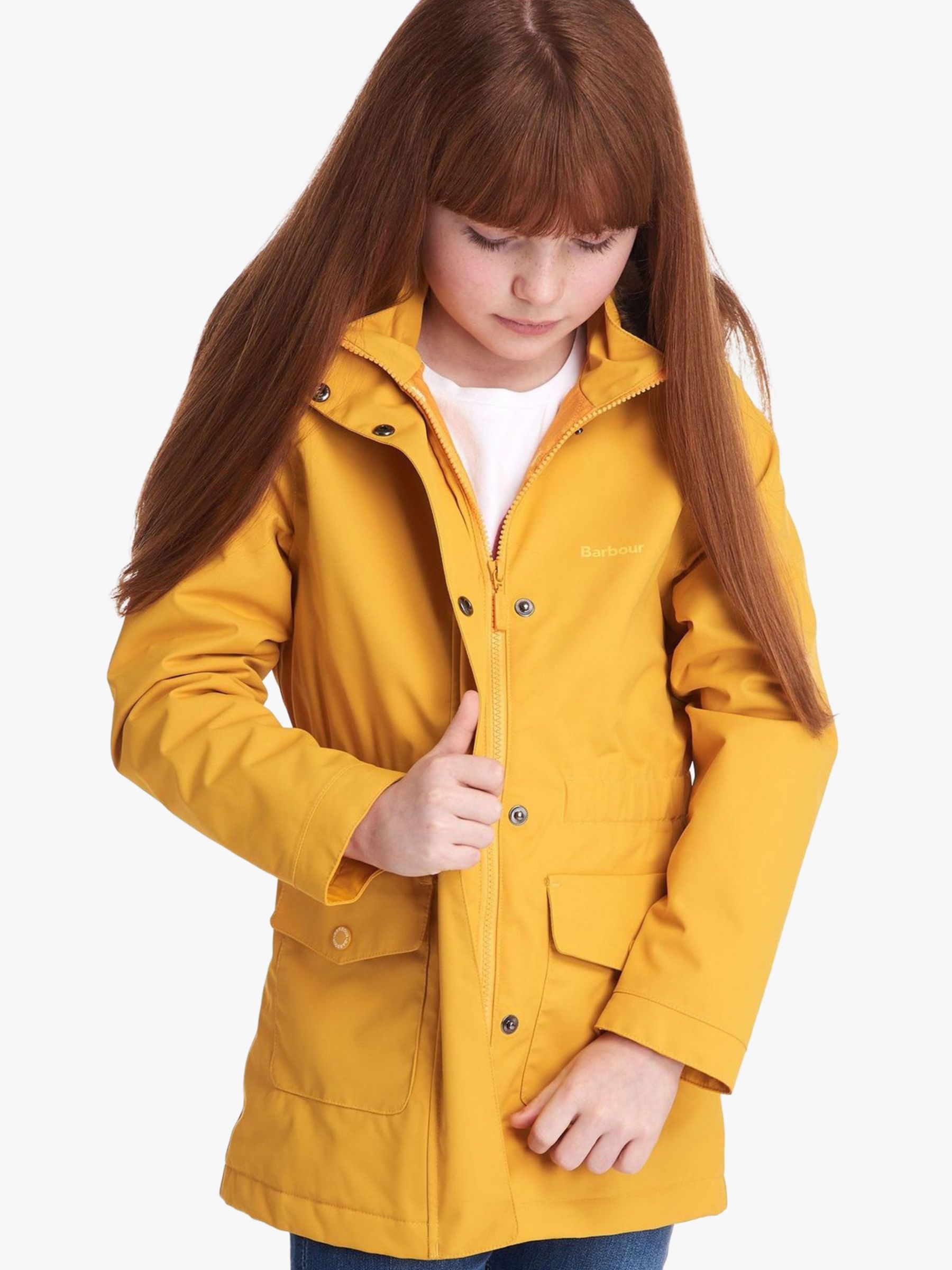 Image of Barbour Girls Bournemouth Jacket Ochre