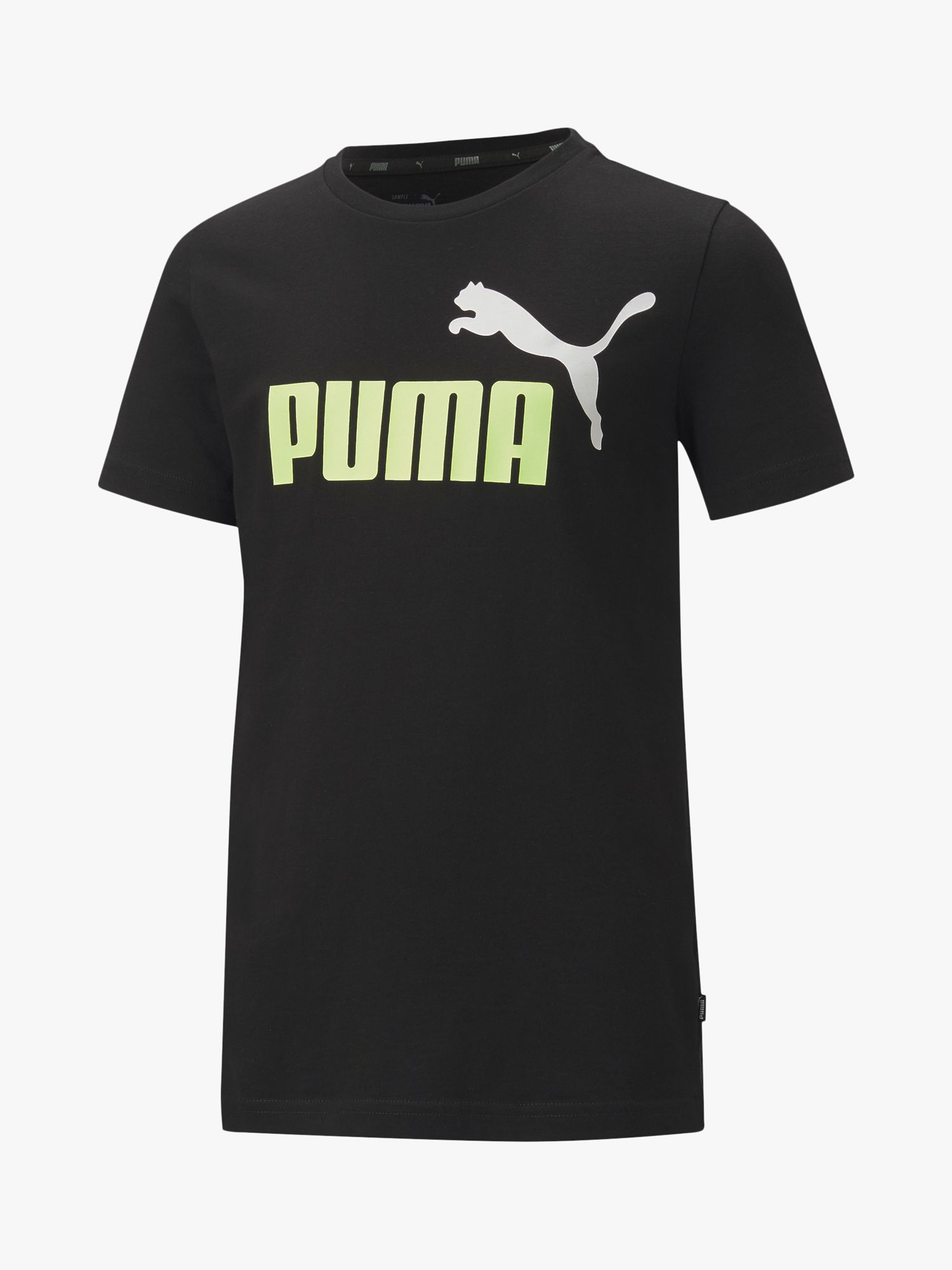 Image of PUMA Boys Essential Logo TShirt BlackMulti