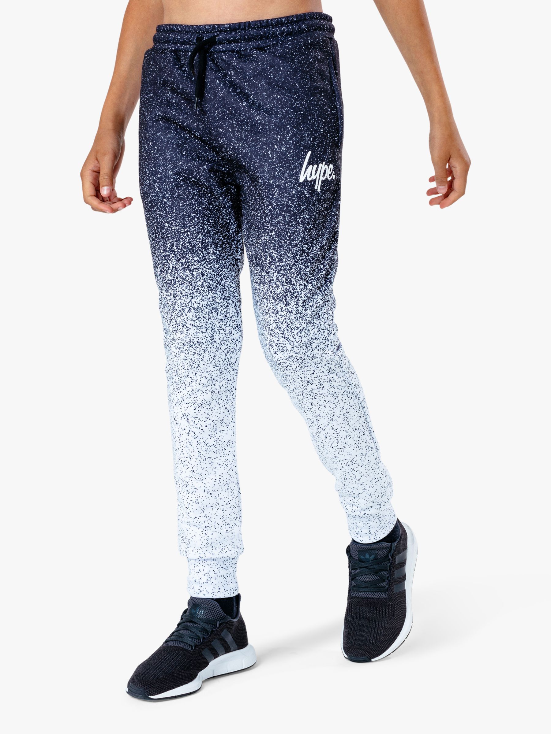 Image of Hype Boys Speckle Fade Joggers WhiteBlue