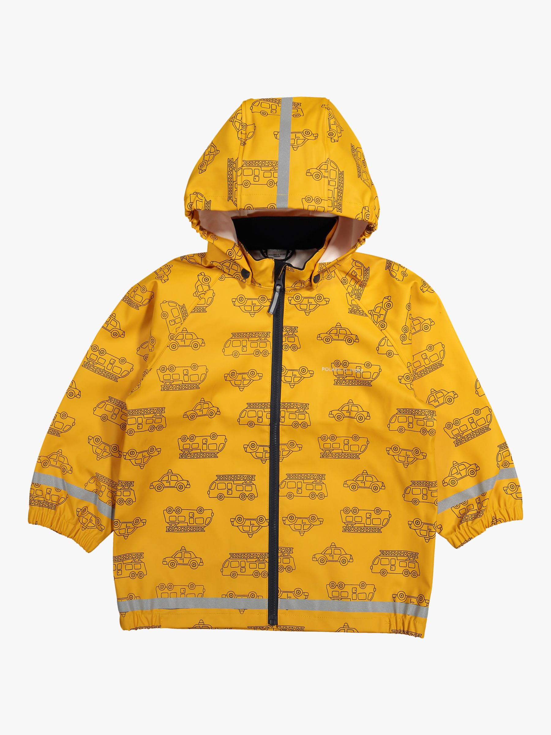 Image of Polarn O Pyret Childrens Waterproof Rain Jacket Yellow