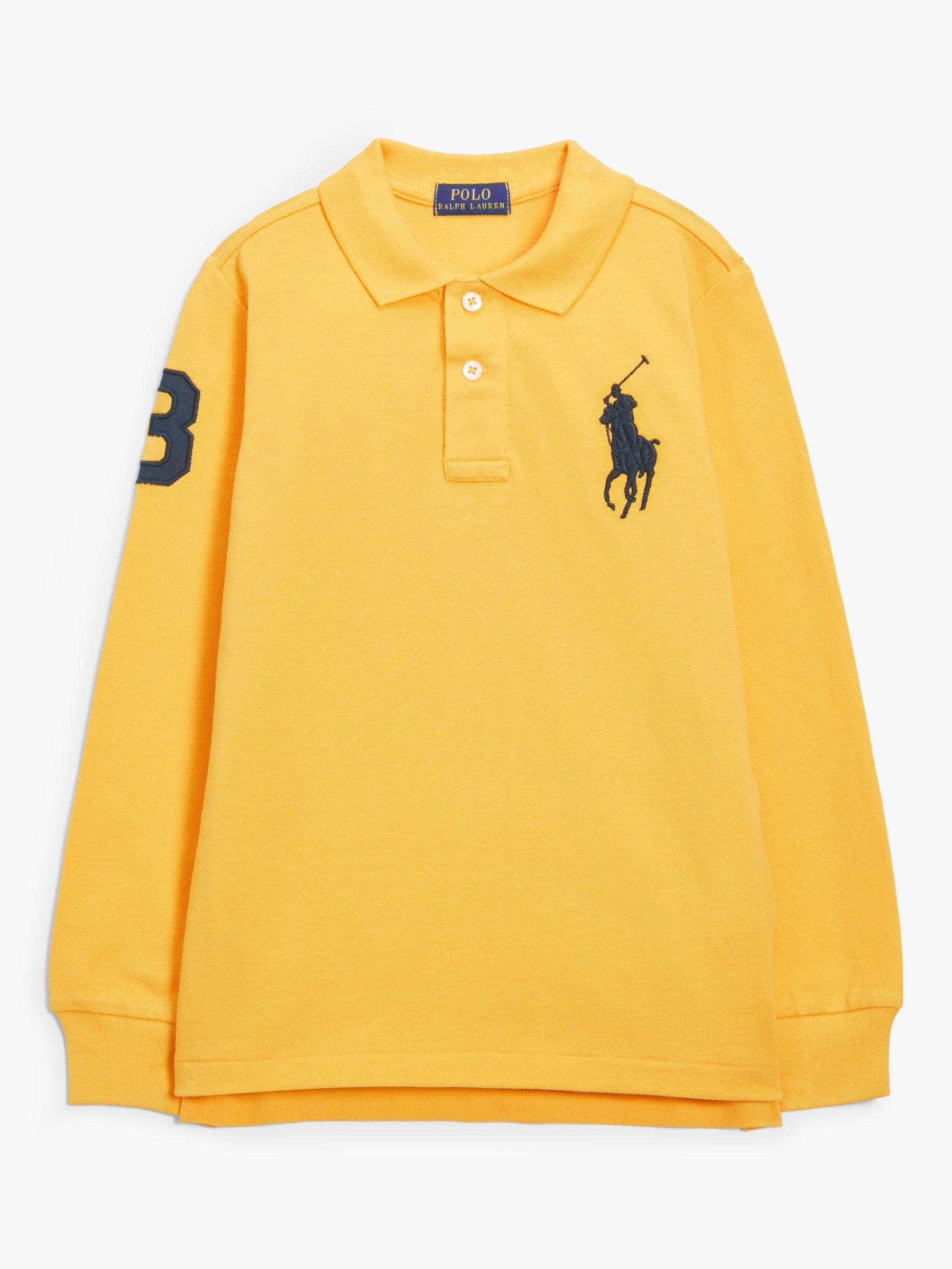 Image of Polo Ralph Lauren Boys Long Sleeve Knitted Polo Top Gold