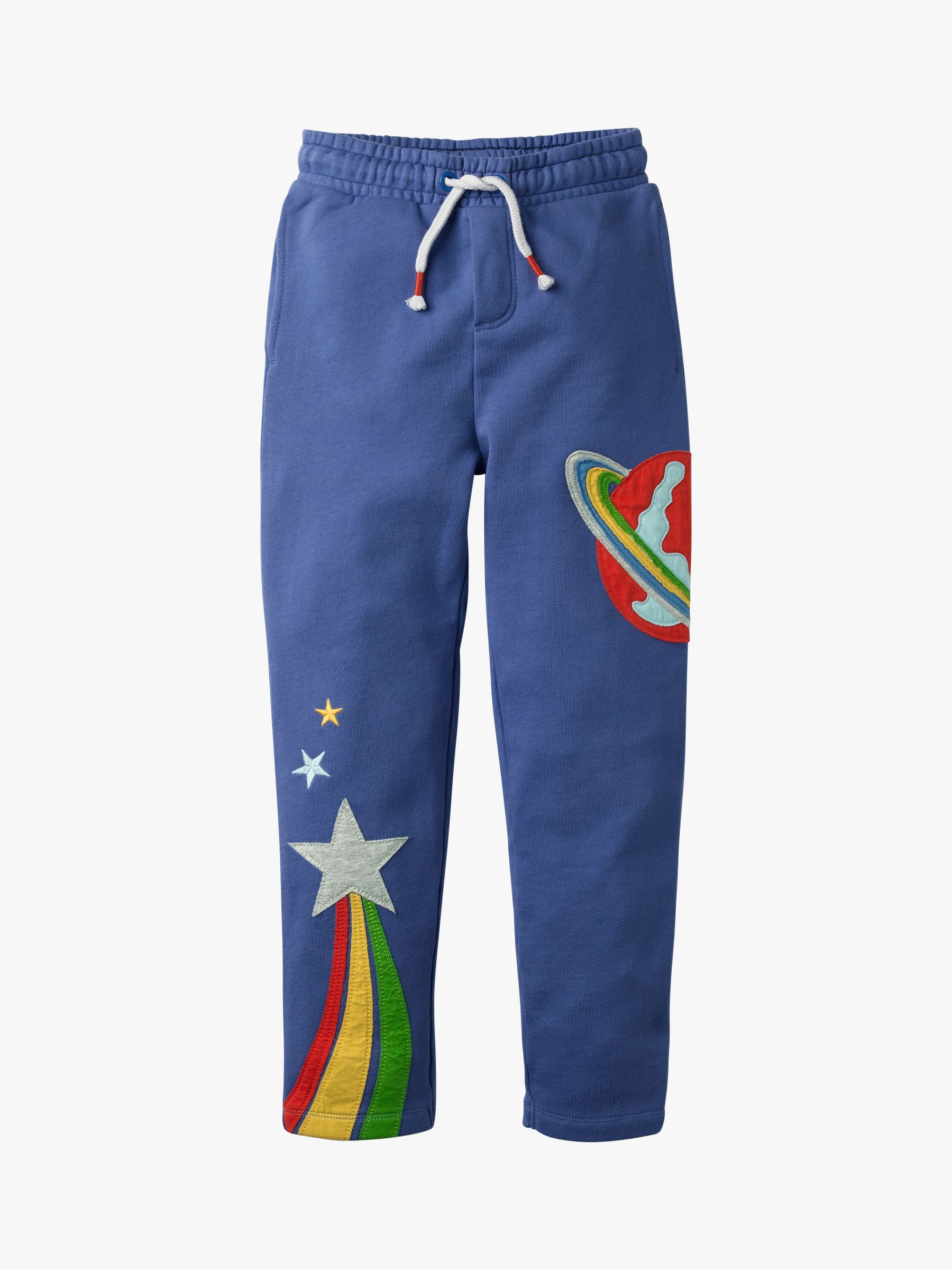Image of Mini Boden Boys Outer Space Applique Joggers Starboard Blue