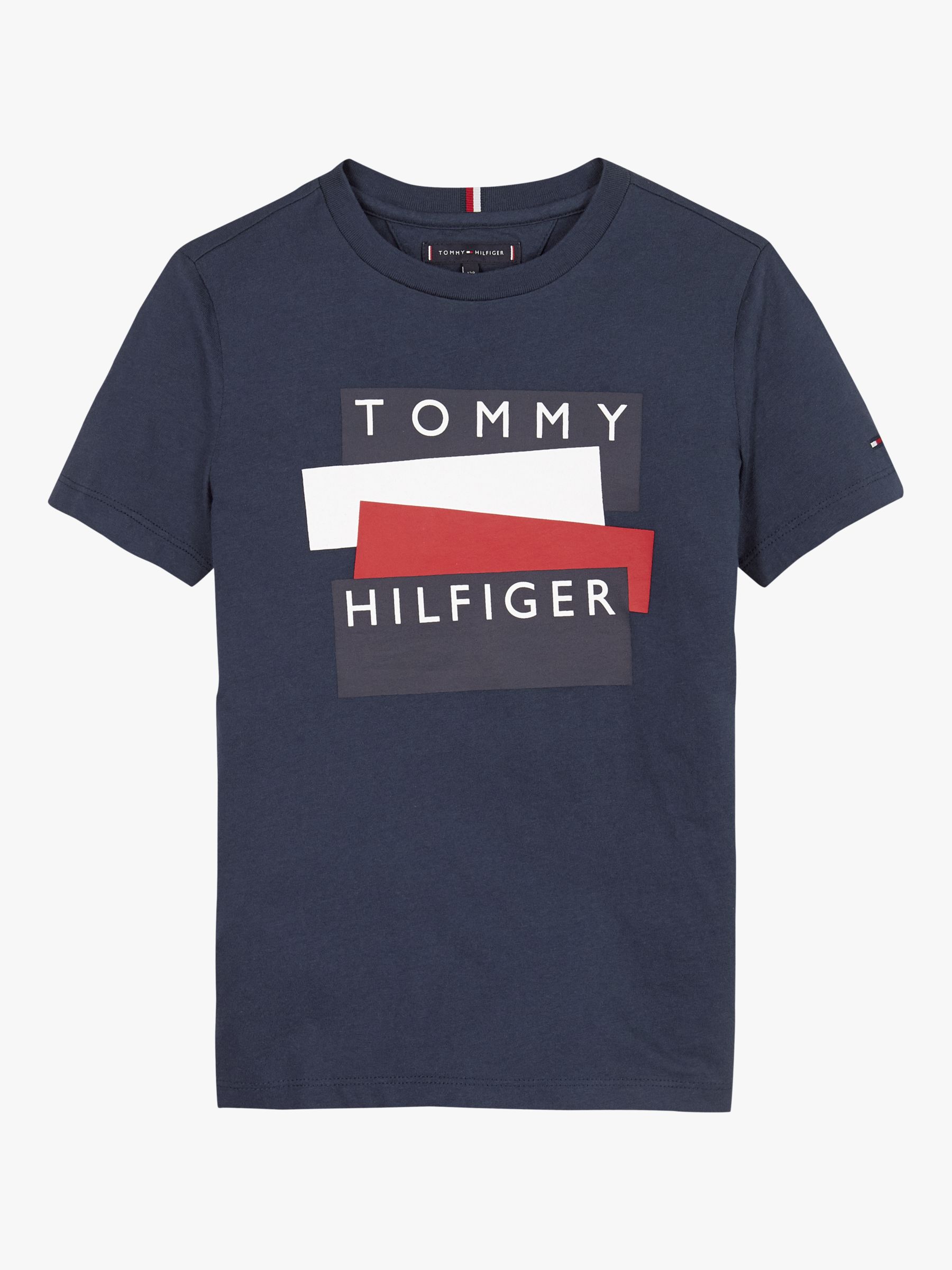 Image of Tommy Hilfiger Boys Sticker TShirt Twilight Navy