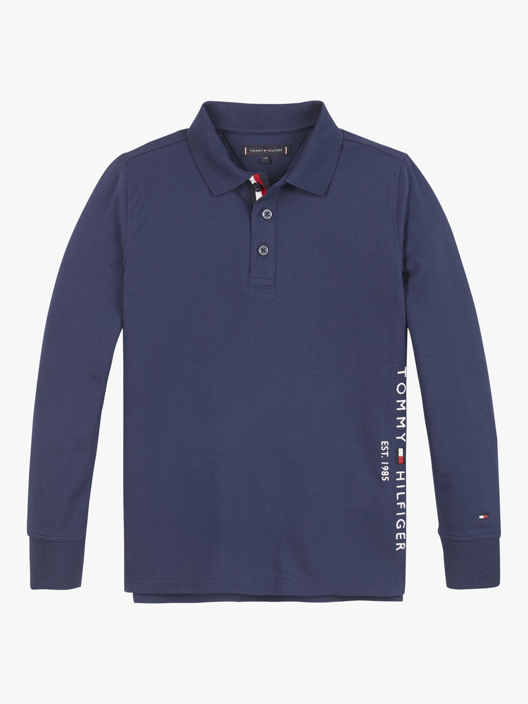 Image of Tommy Hilfiger Boys Organic Cotton Long Sleeve Polo Shirt