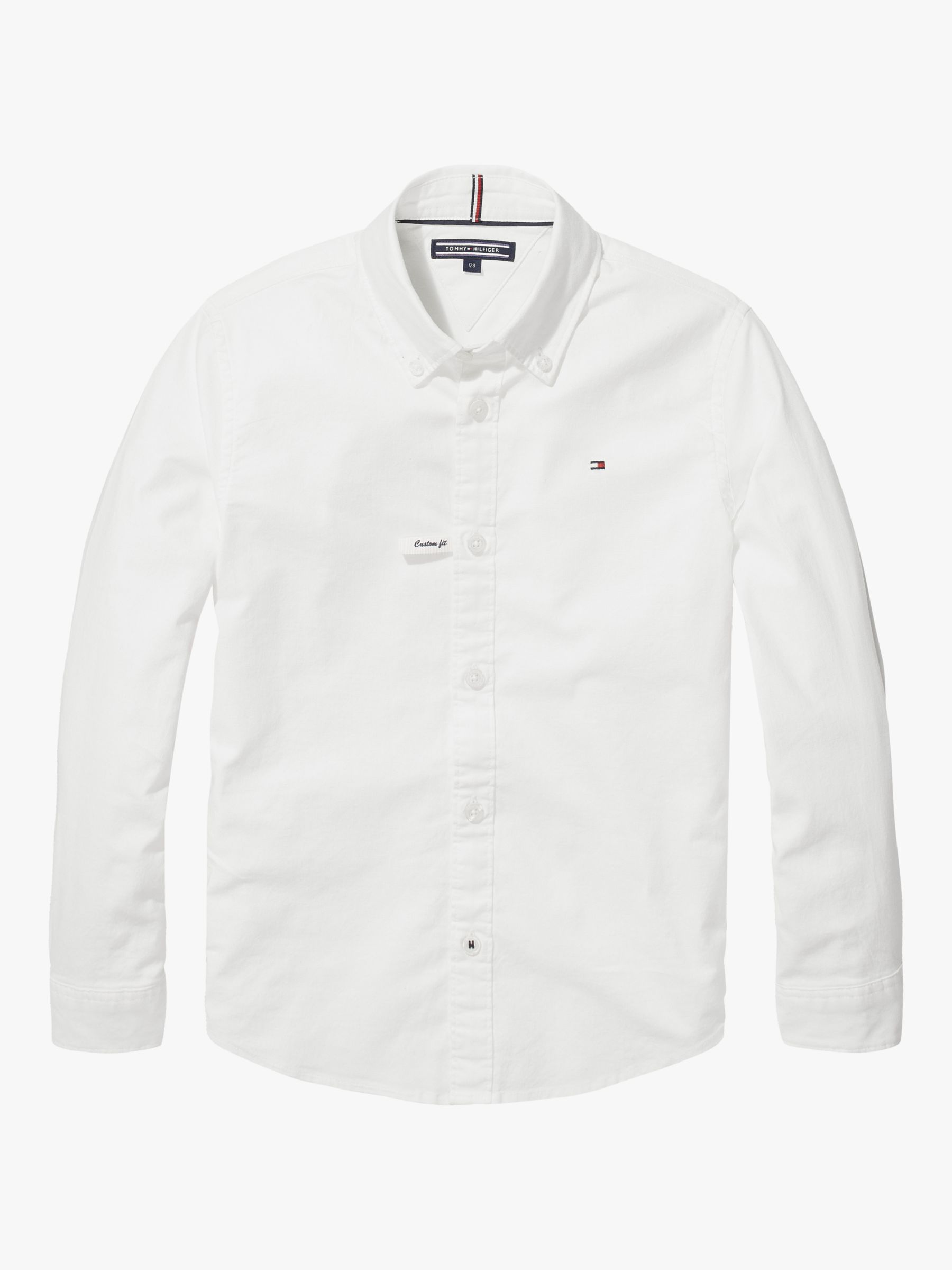 Image of Tommy Hilfiger Boys Organic Cotton Blend Stretch Oxford Shirt