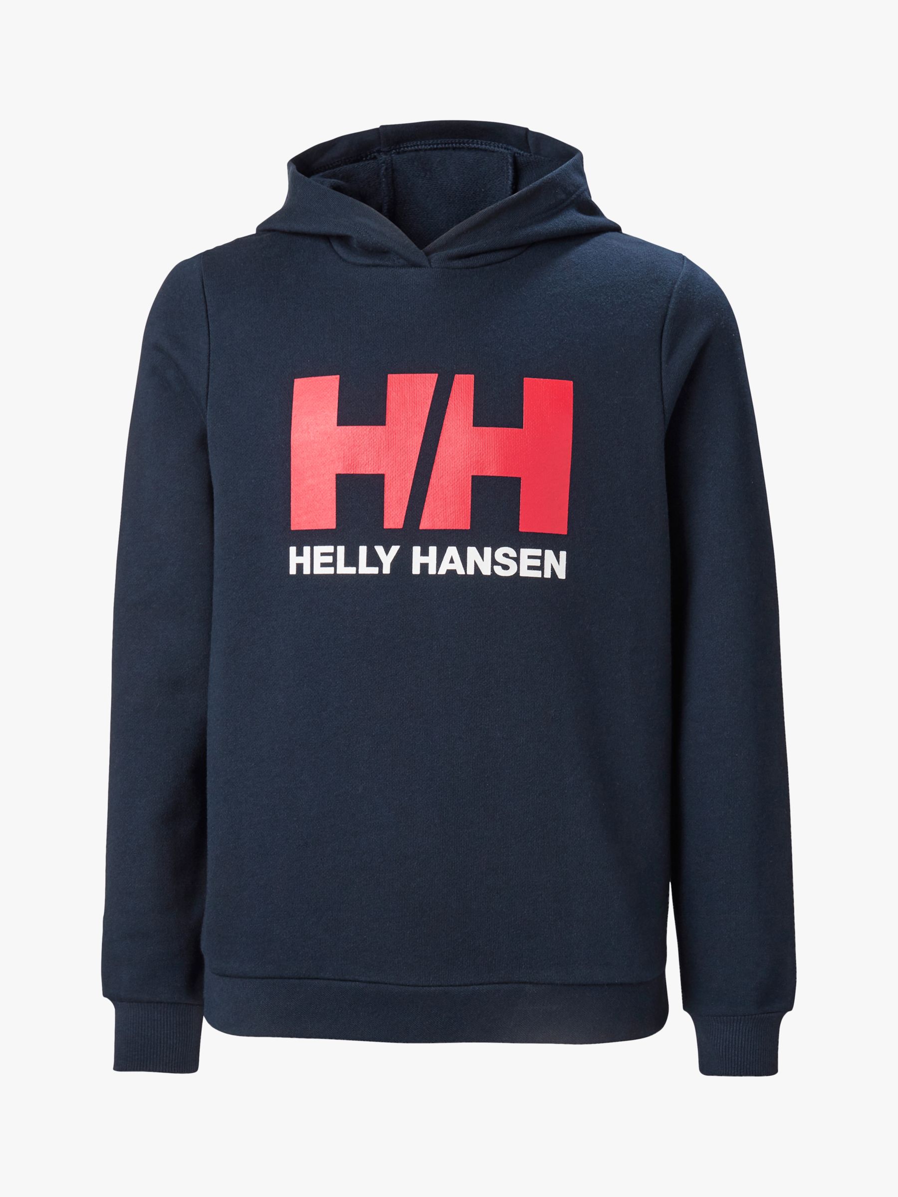 Image of Helly Hansen Boys Junior HH Logo Hoodie Navy