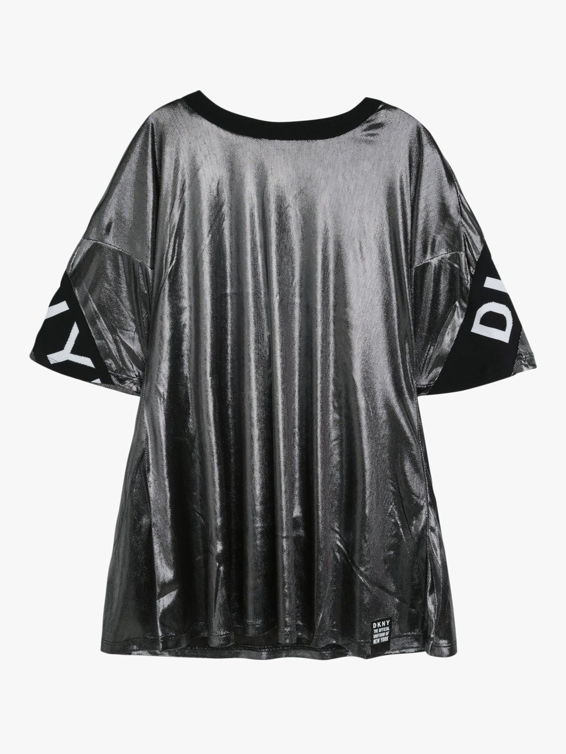 Image of DKNY Girls Velvet Trapeze Dress Grey