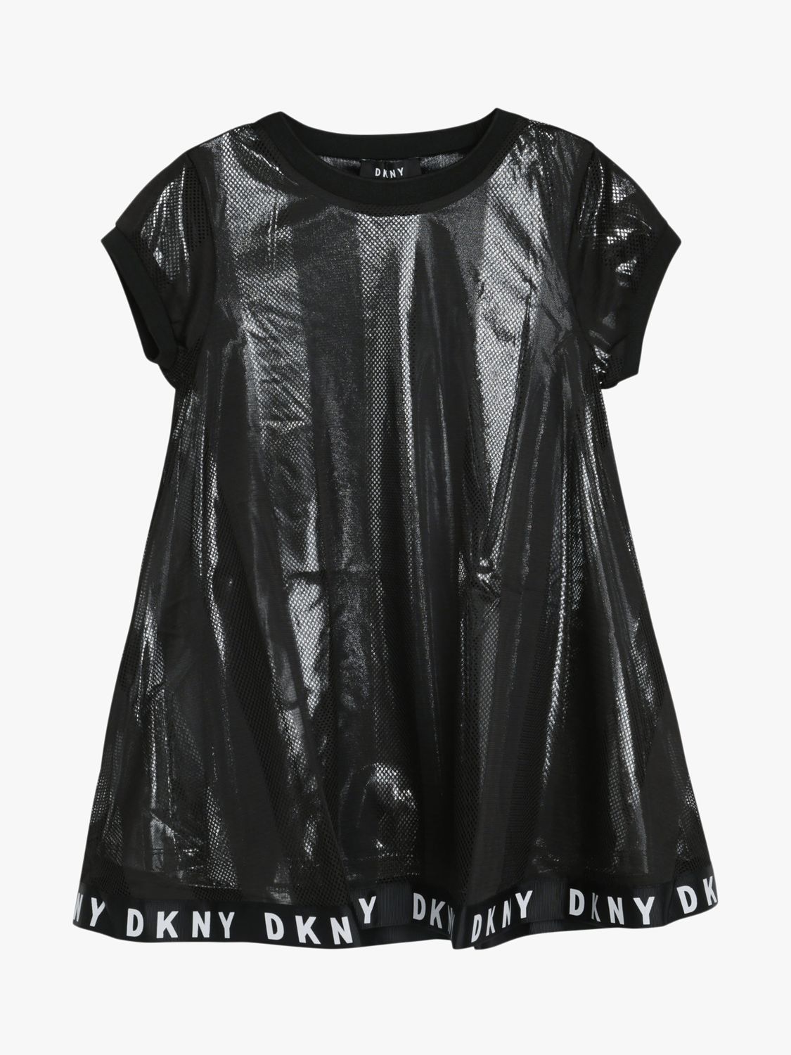 Image of DKNY Girls Mesh Dress Black