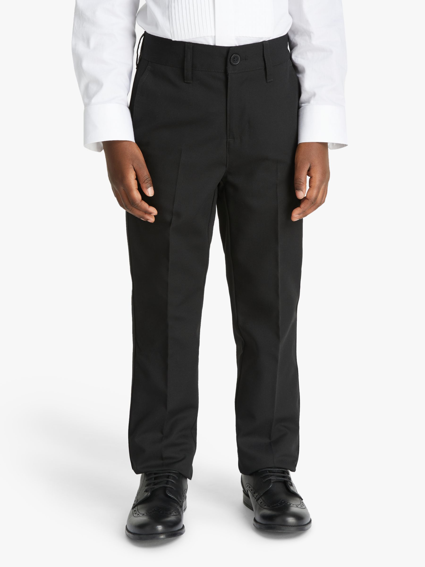 Image of John Lewis and Partners Heirloom Collection Boys Tuxedo Trousers Black