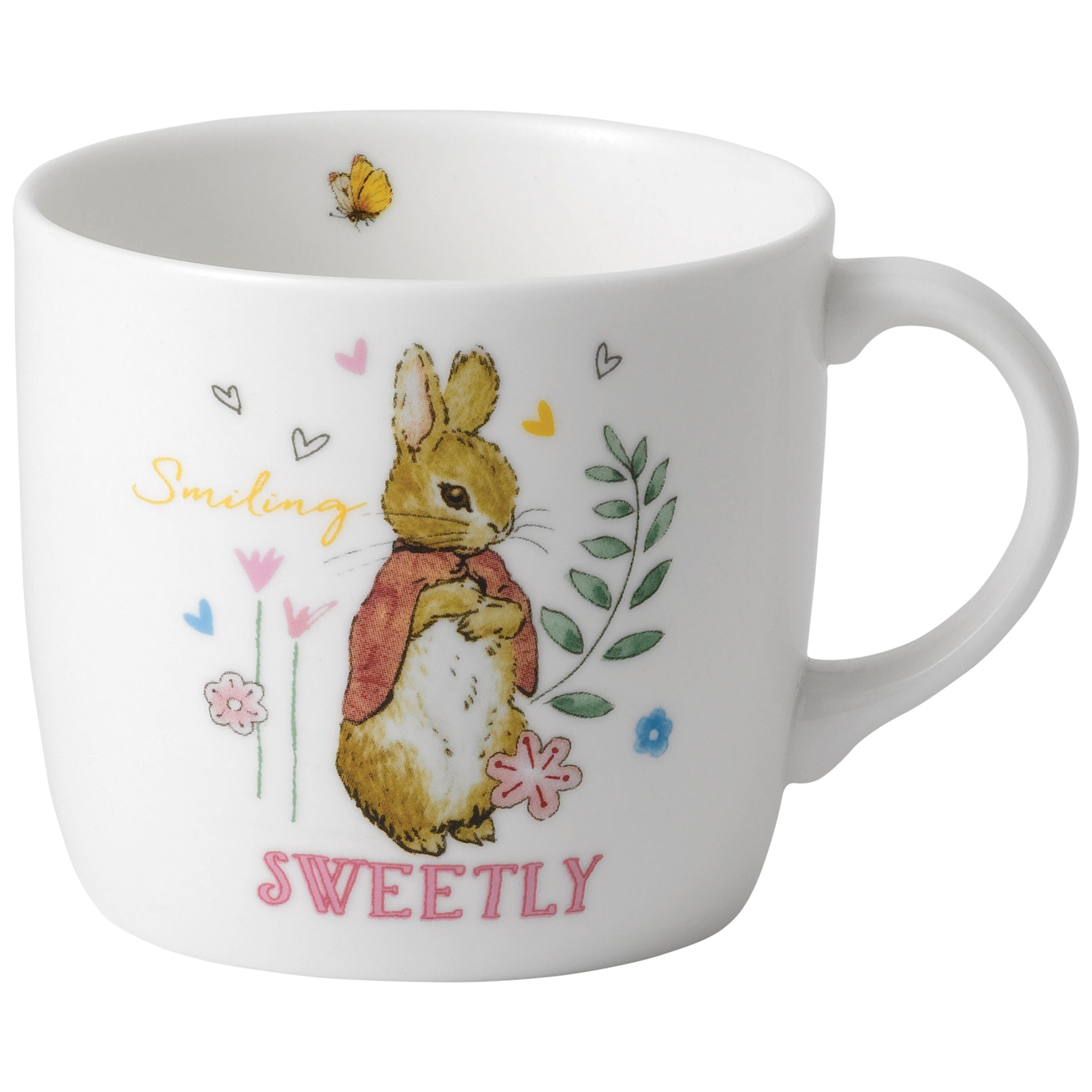 Image of Beatrix Potter Peter Rabbit Smiling Sweetly Wedgwood Mug