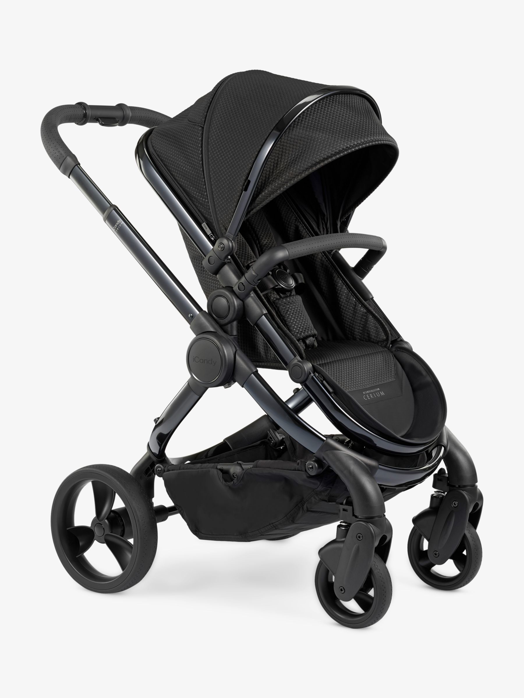 Image of iCandy Peach Designer Collection Cerium Pushchair and Carrycot Black