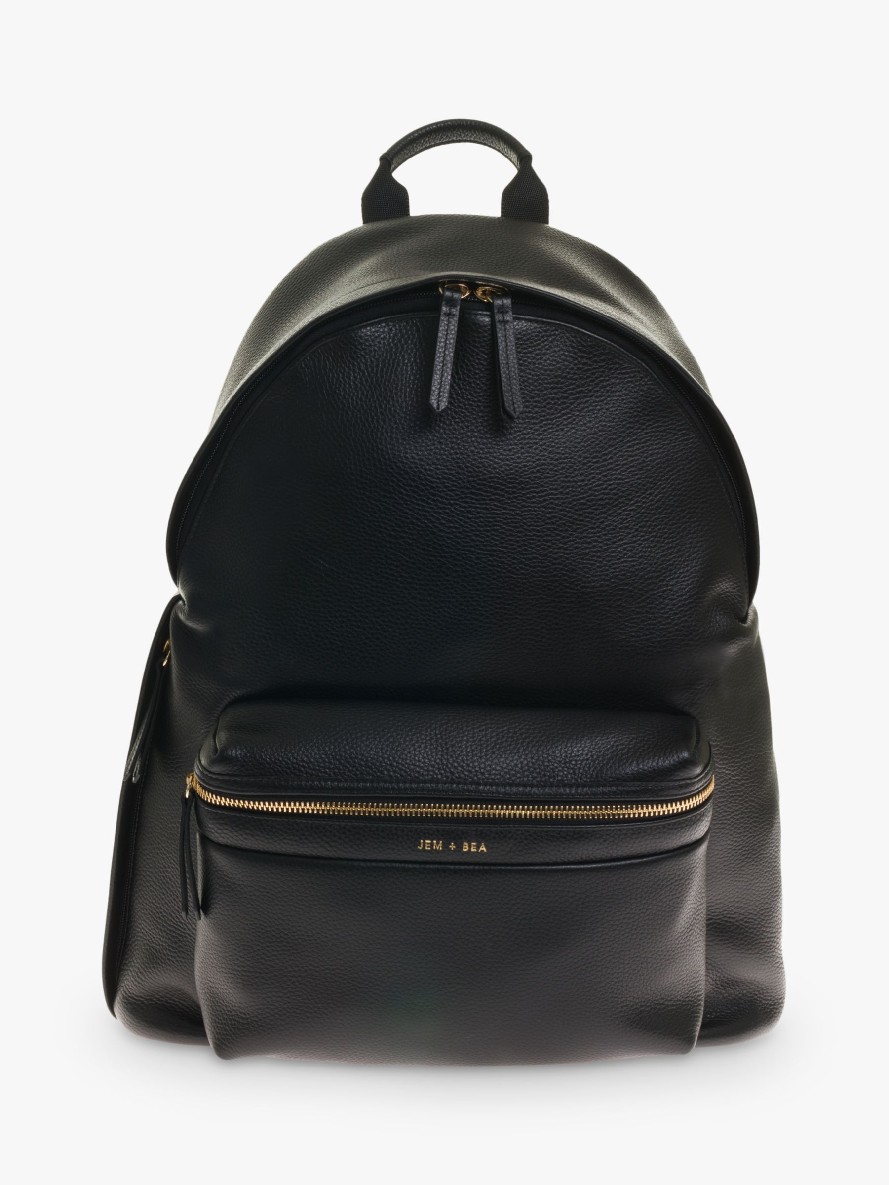 Image of JEM BEA Jamie Leather Backpack Black