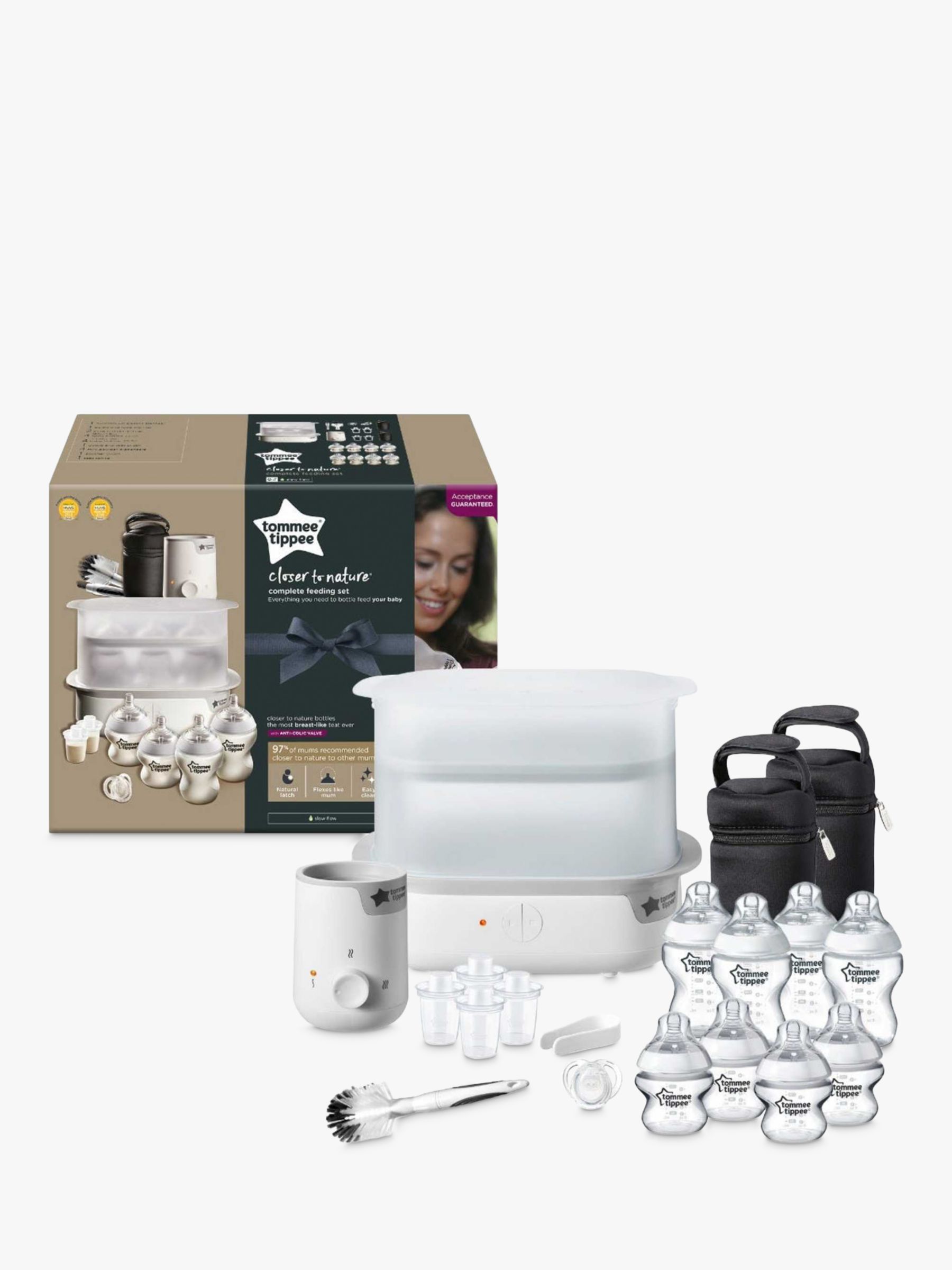 Image of Tommee Tippee Closer To Nature Complete Feeding Set White