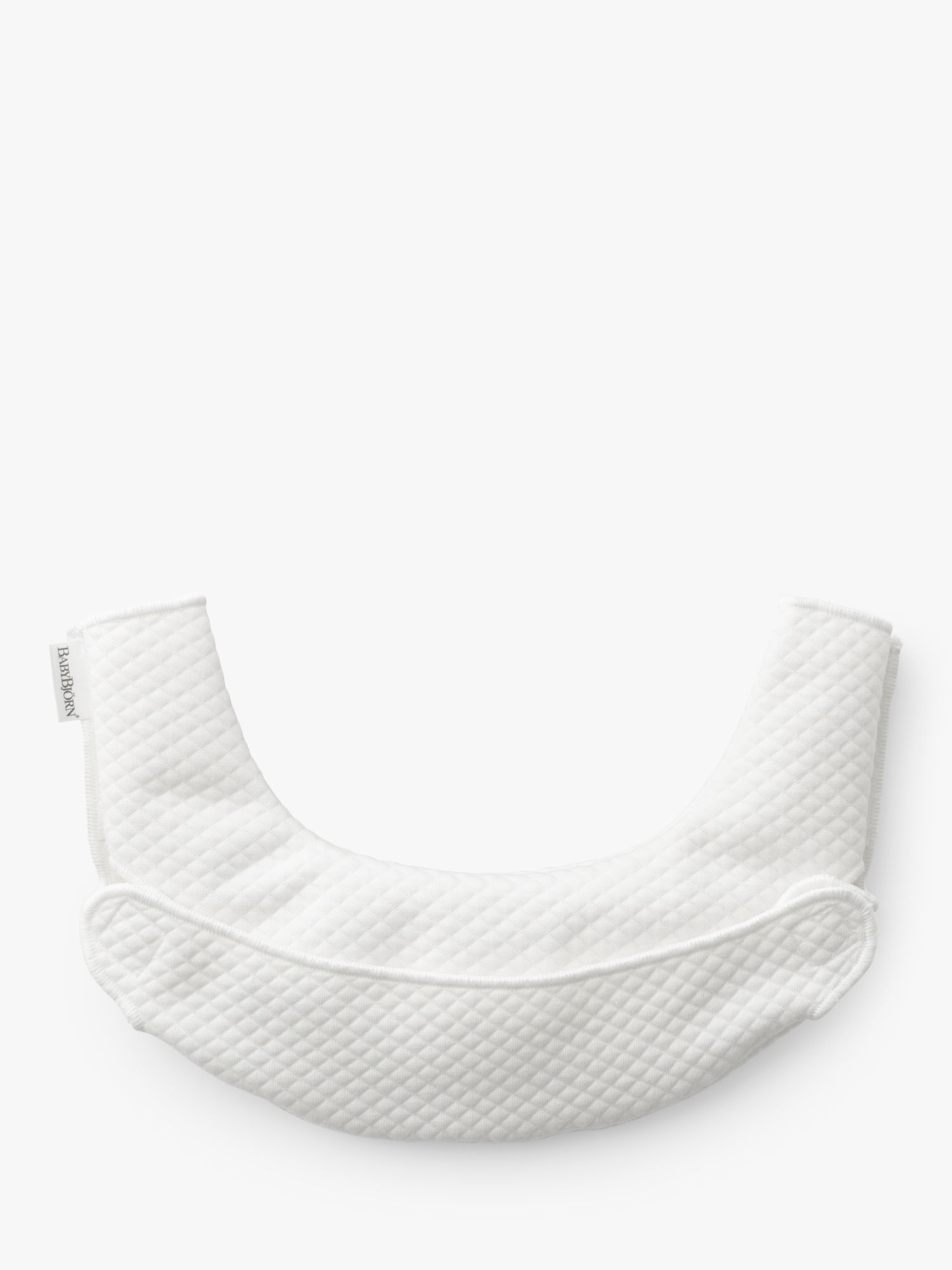 Image of BabyBjrn Teething Bib for Baby Carrier One White