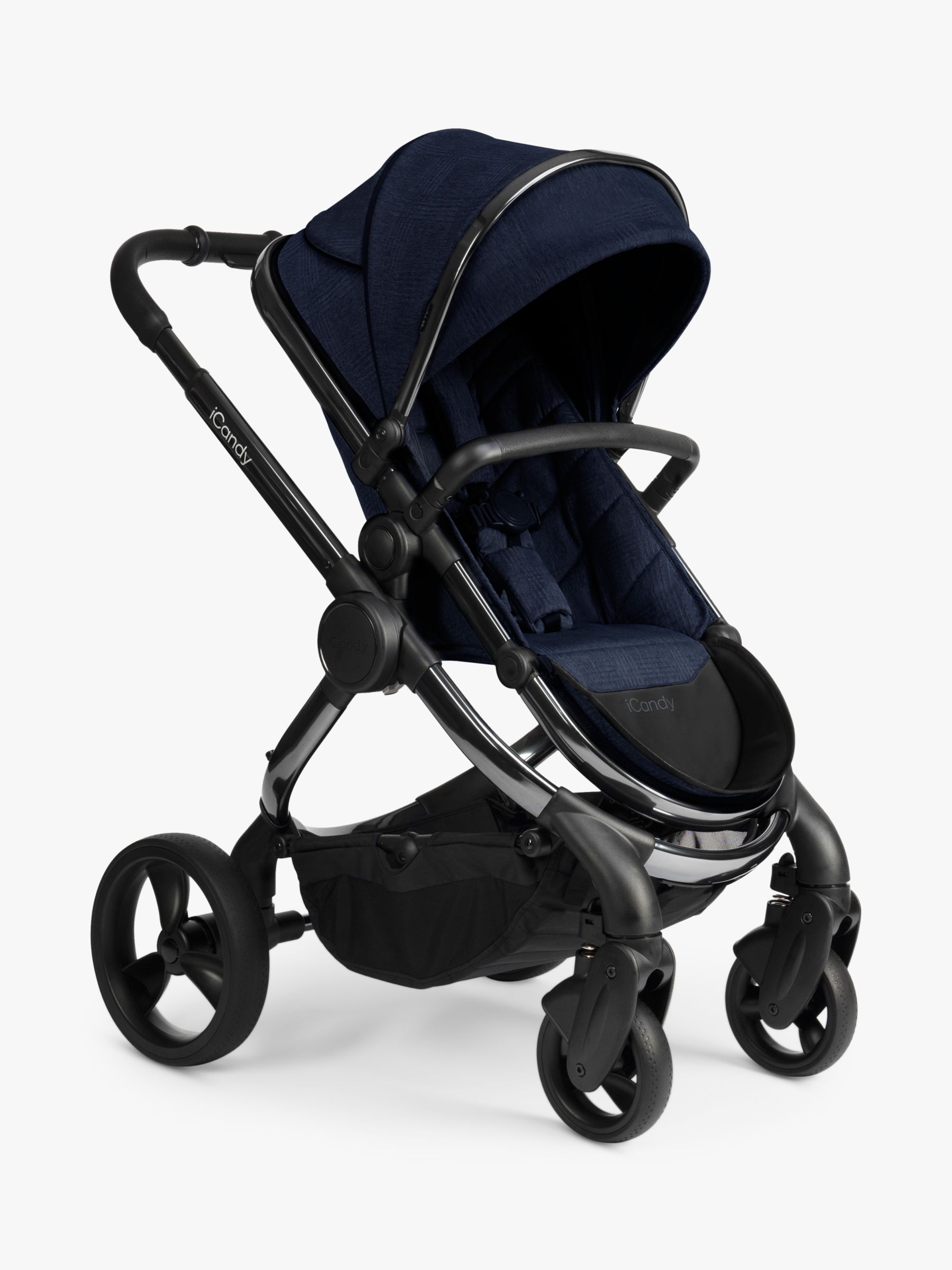 Image of iCandy Peach Phantom Pushchair and Carrycot Navy Check
