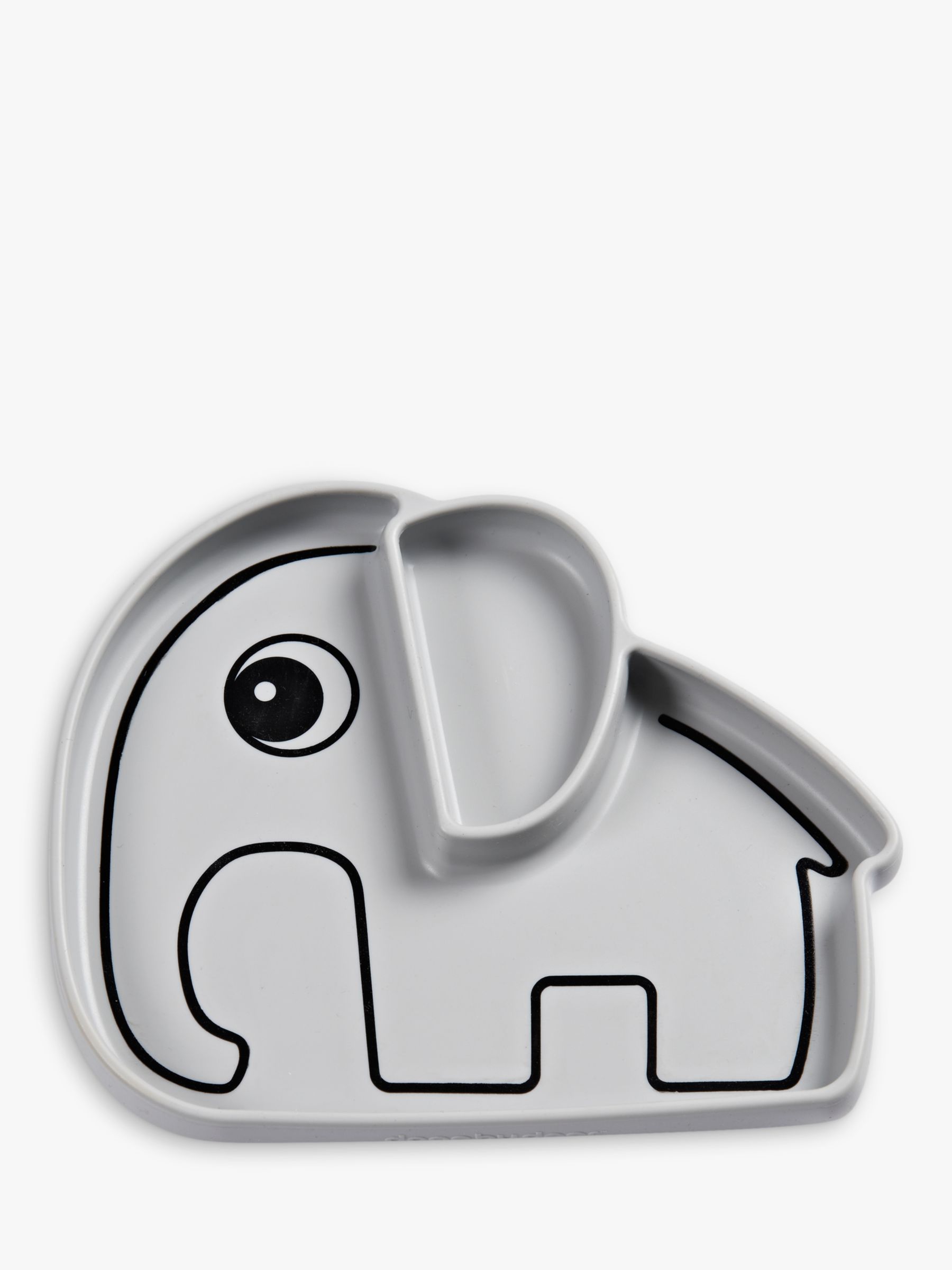 Image of Done by Deer Elephant Suction Plate Grey