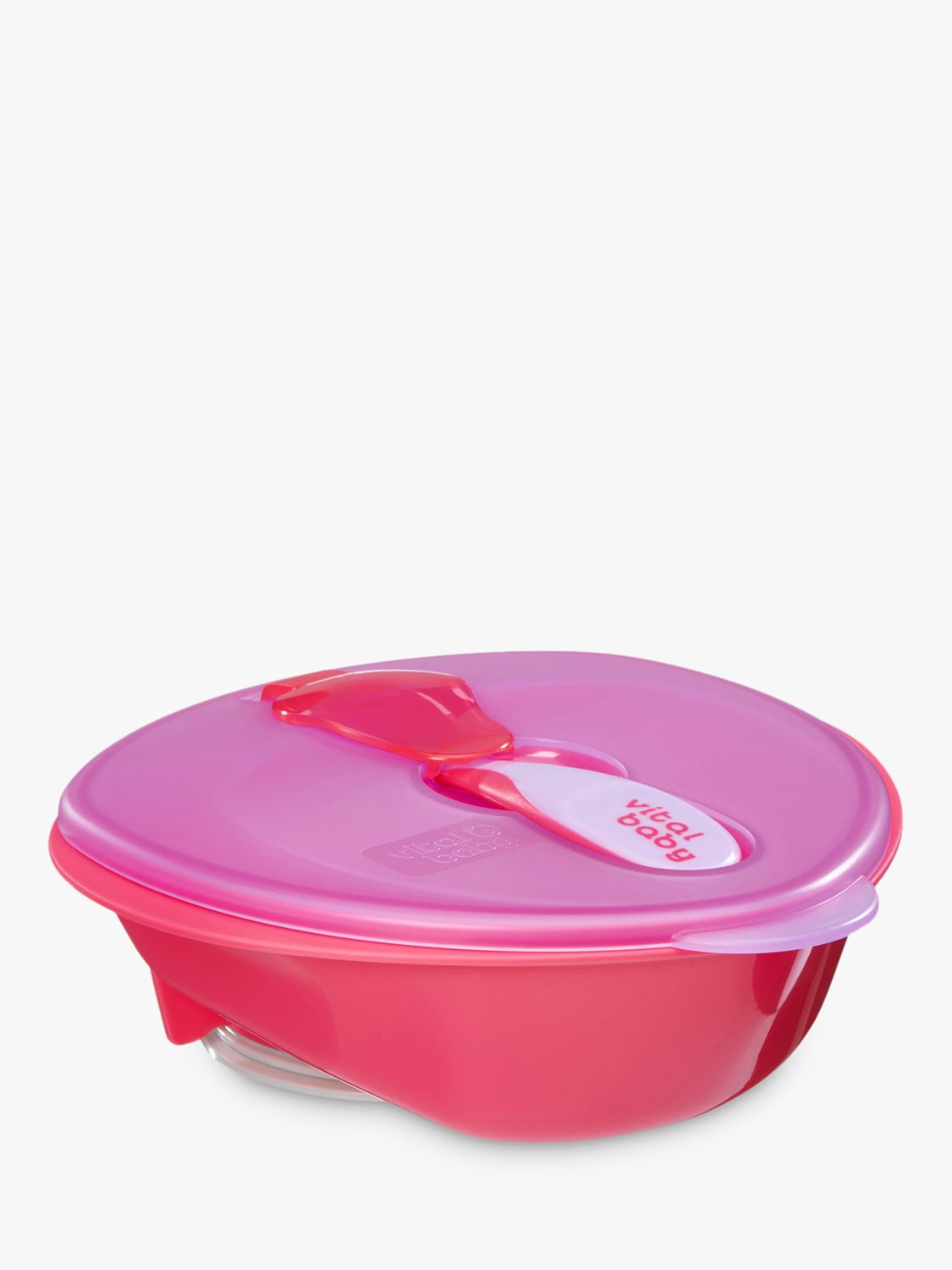 Image of Vital Baby Nourish Power Suction Bowl and Spoon Set Pink Fizz