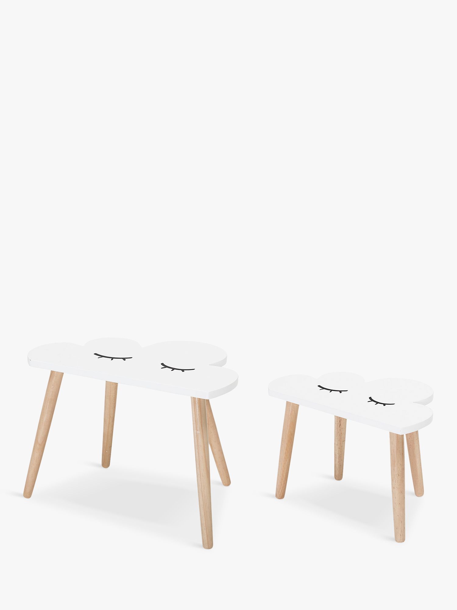 Image of Bloomingville MINI Cloud Nest of 2 Tables White