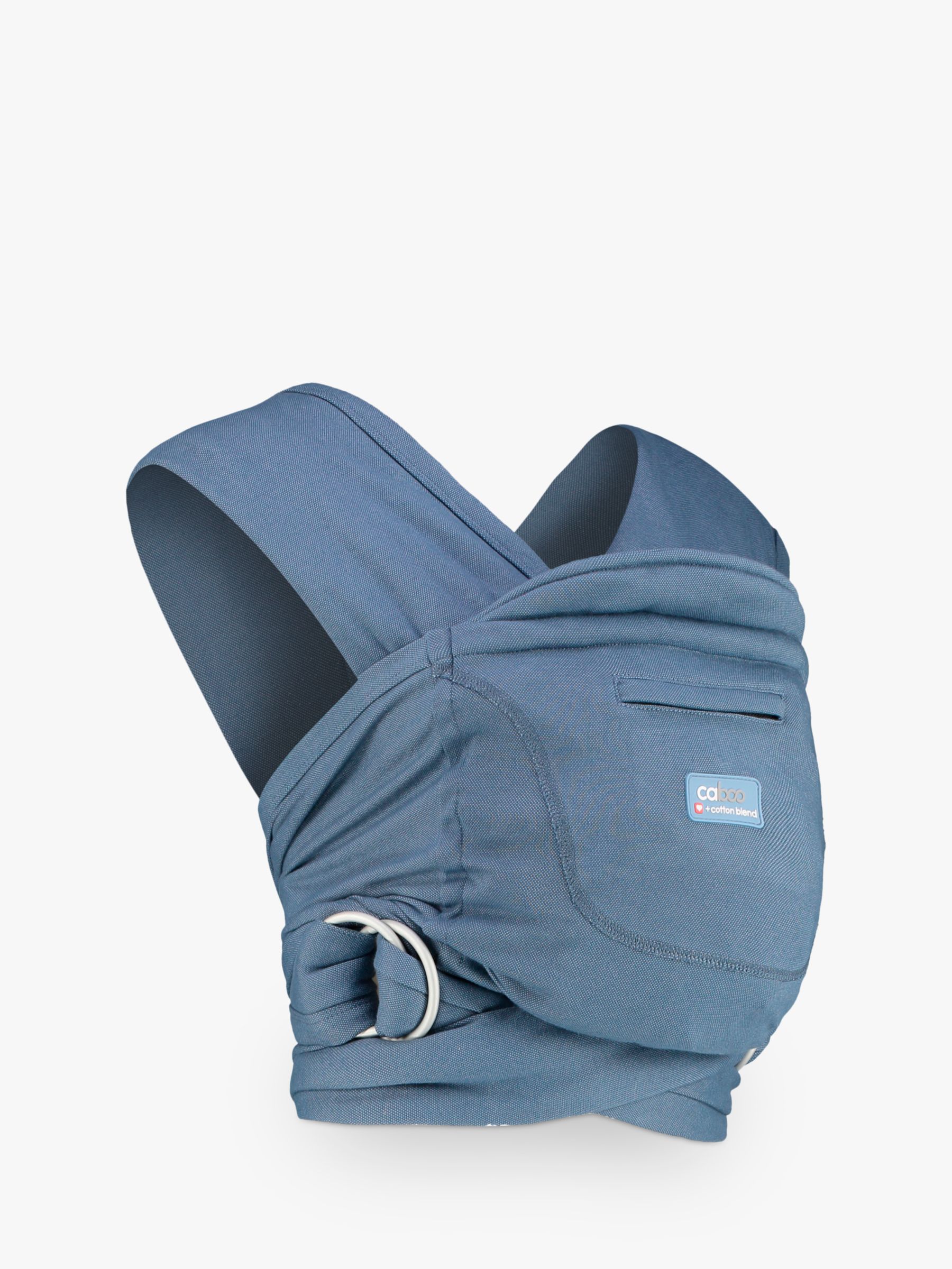 Image of Close Caboo Cotton Blend Herringbone Pattern Baby Carrier Stonewash