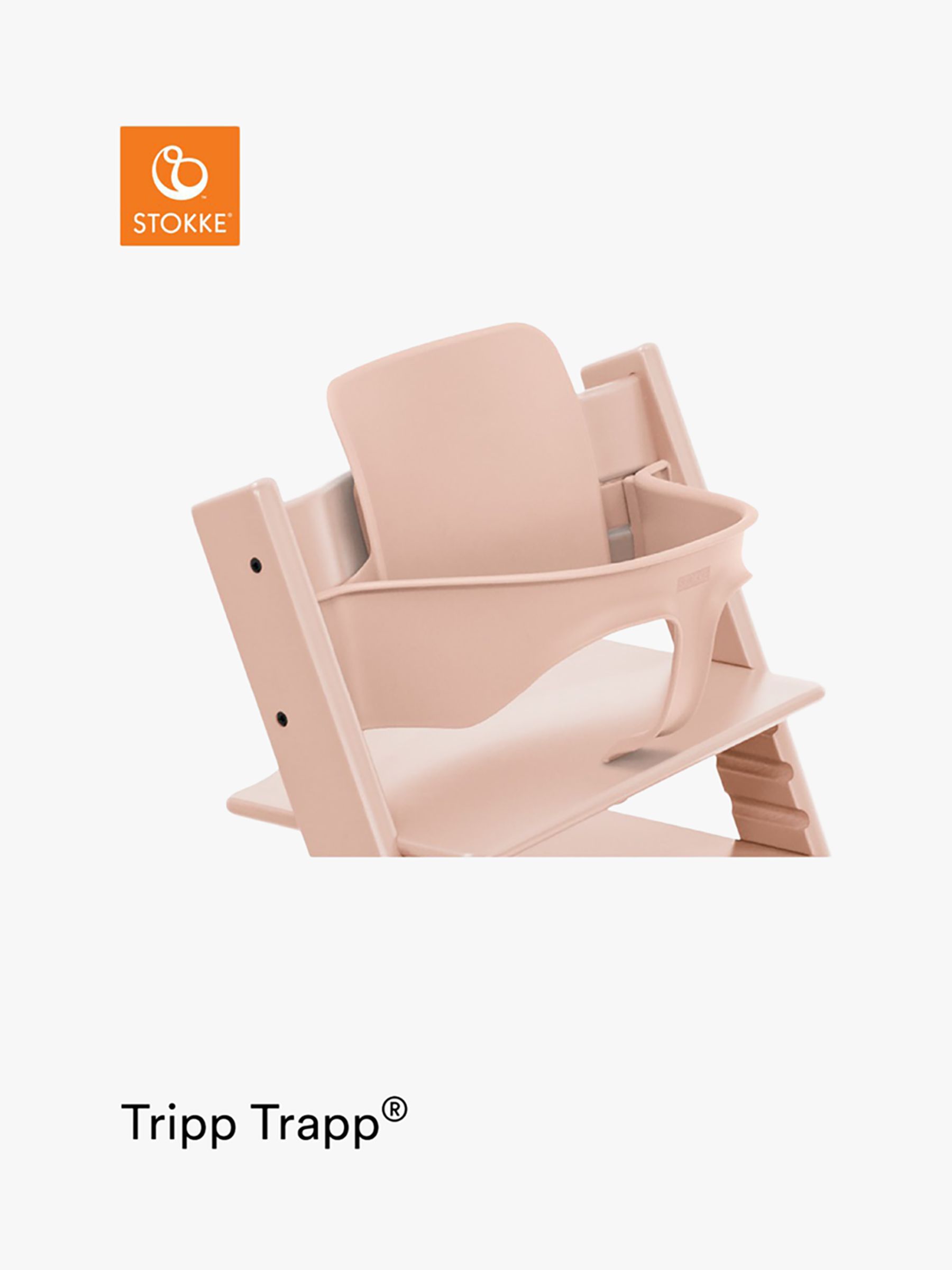 Image of Stokke Tripp Trapp Highchair Baby Set Serene Pink