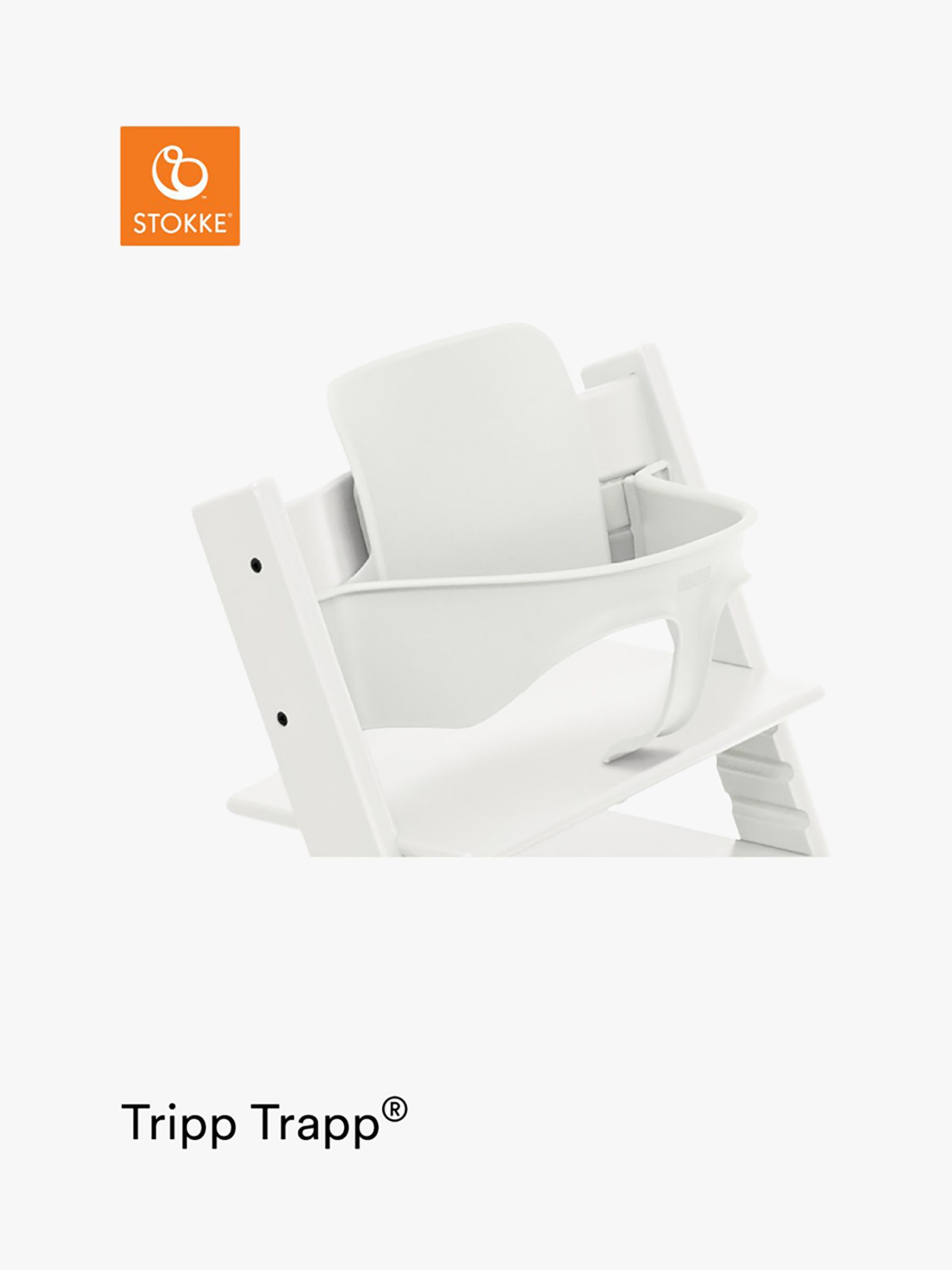 Image of Stokke Tripp Trapp Highchair Baby Set White