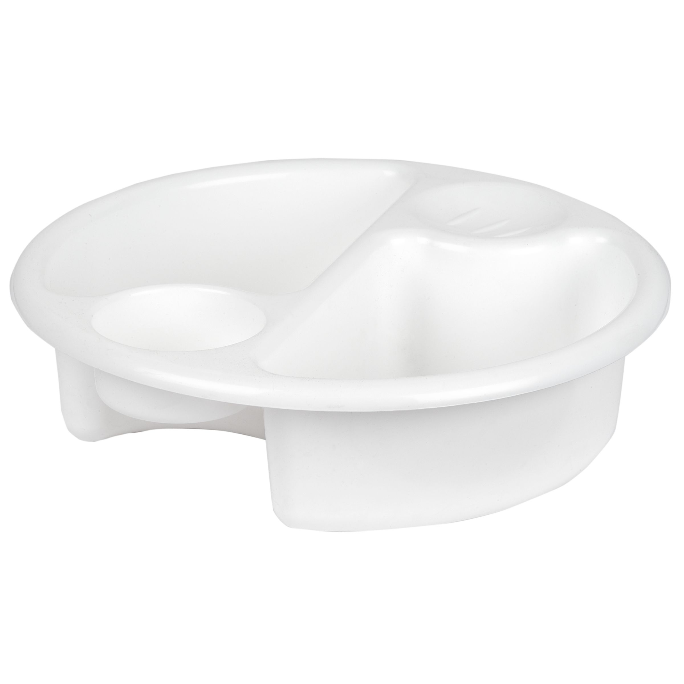 Image of John Lewis and Partners The Basics Top and Tail Baby Wash Bowl White